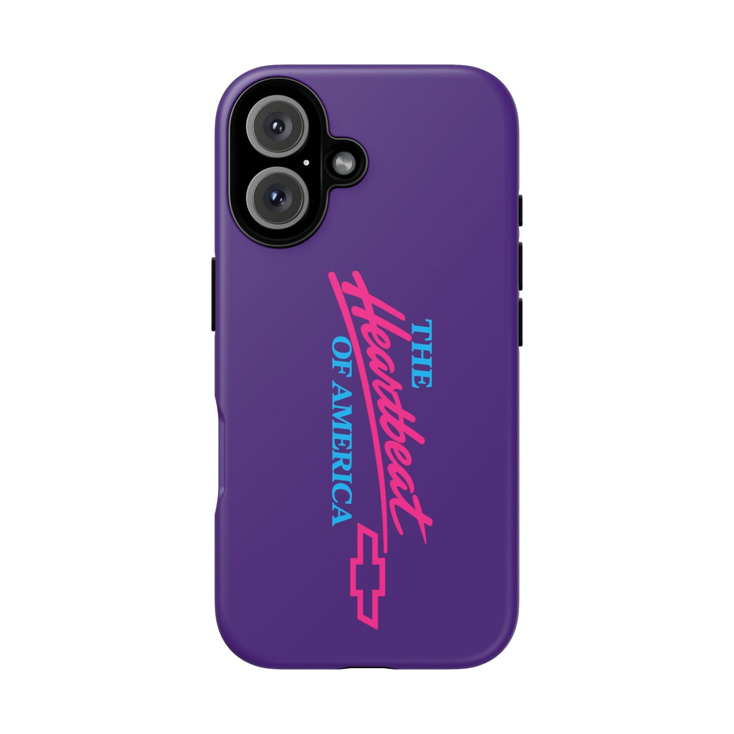 Purple  “The Heartbeat of America” Retro Chevy Logo, Slim Protective Cover