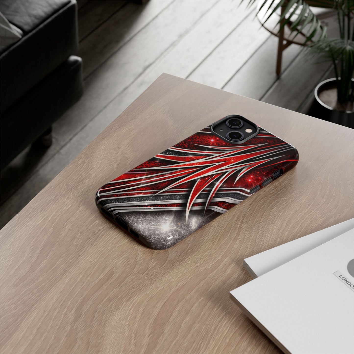 Mini Truck Inspired Pinstripe Graphic Heavy Duty Phone Case