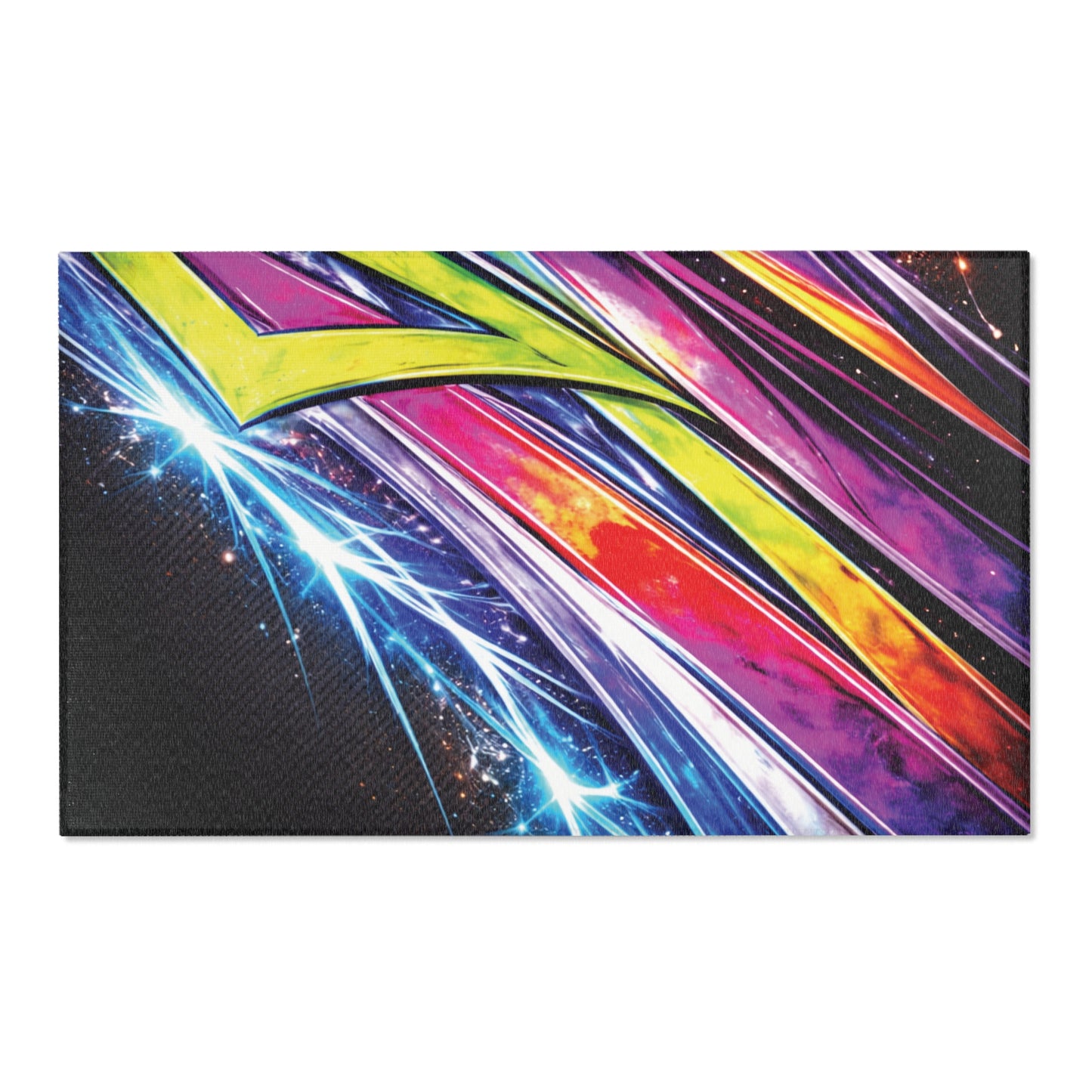Galaxy Mini Truck Area Rug — Retro Minitruck Graphic Rug for Man Cave, Office & Art Studio