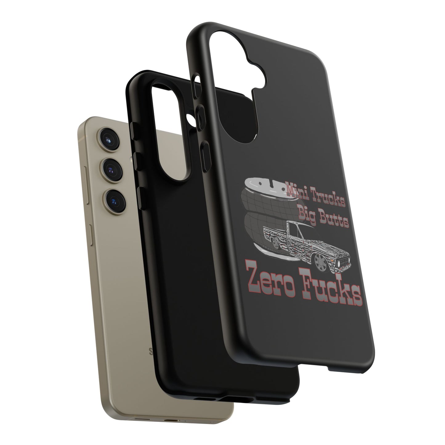 Funny Phone Case - Mini Trucks Big Butts Zero F@cks, Gift for Truck Lovers, Car