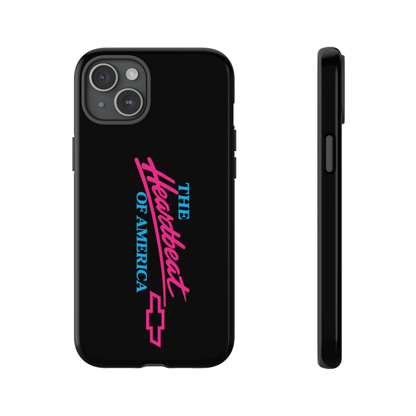 Phone Case — “The Heartbeat of America” Retro Chevy Logo, Slim Protective Cover