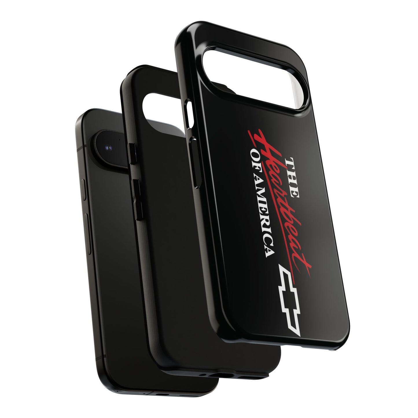 Chevy Phone Case, Tough Cases for Car Lovers, Vintage Style Cover, Heartbeat