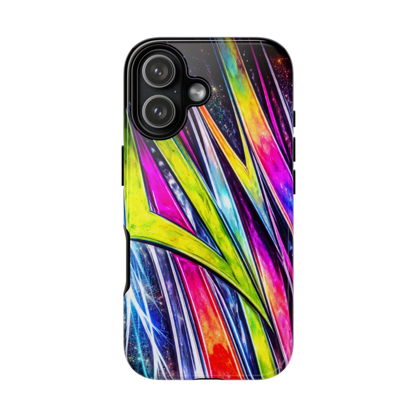 Neon Graffiti Phone Case | Tough Case, Vivid Abstract Street Art