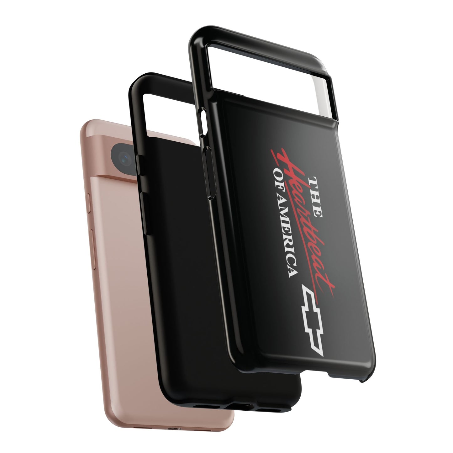 Chevy Phone Case, Tough Cases for Car Lovers, Vintage Style Cover, Heartbeat