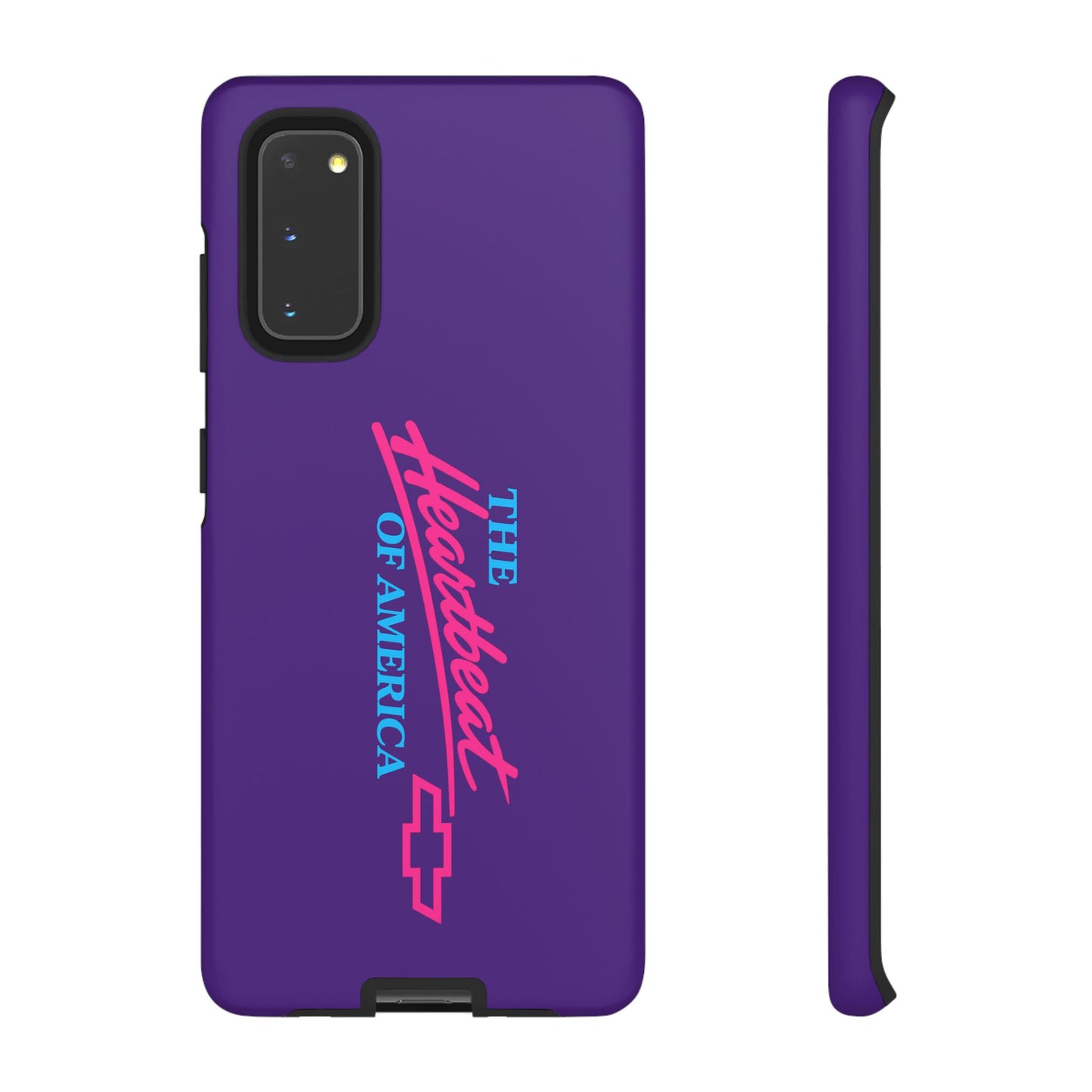 Purple  “The Heartbeat of America” Retro Chevy Logo, Slim Protective Cover