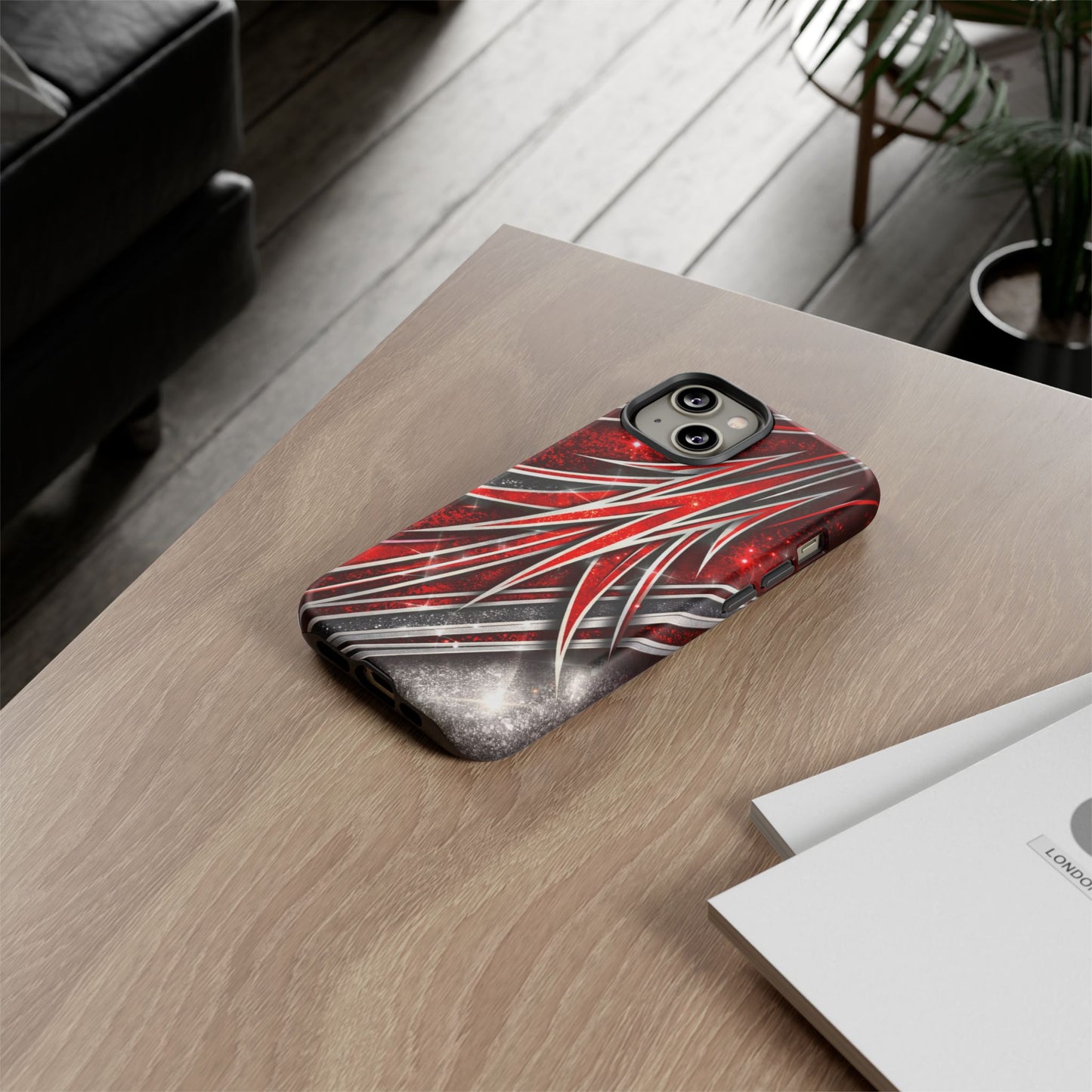 Mini Truck Inspired Pinstripe Graphic Heavy Duty Phone Case