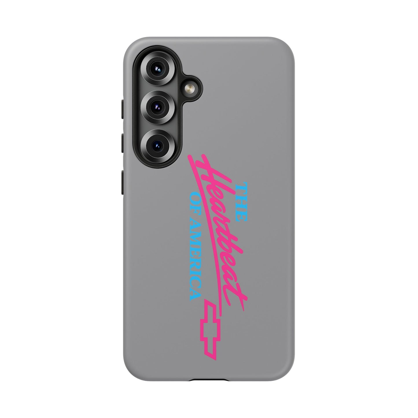 Silver “The Heartbeat of America” Retro Chevy Logo, Slim Protective Cover