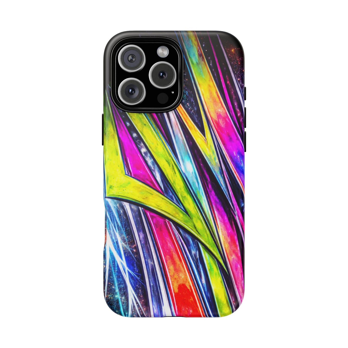 Neon Graffiti Phone Case | Tough Case, Vivid Abstract Street Art
