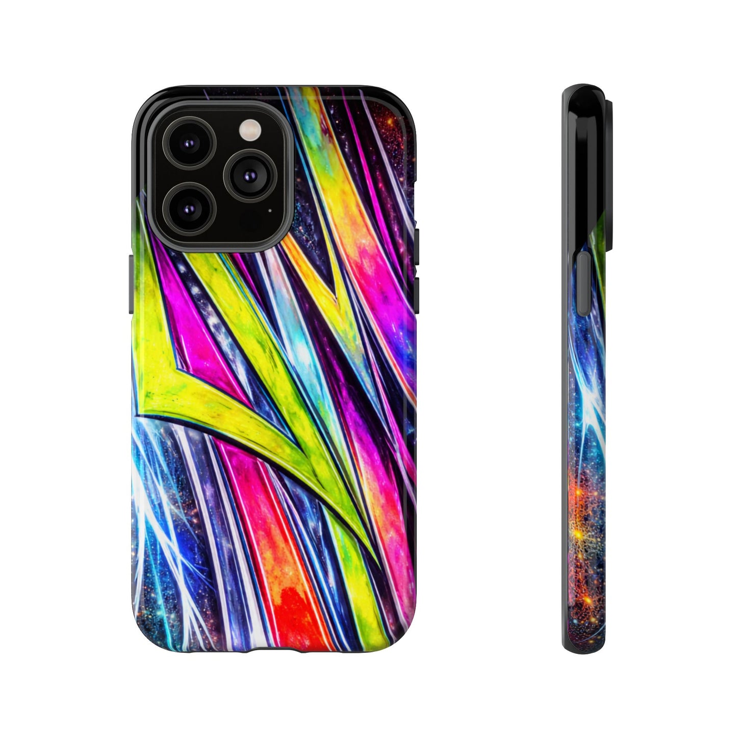 Neon Graffiti Phone Case | Tough Case, Vivid Abstract Street Art