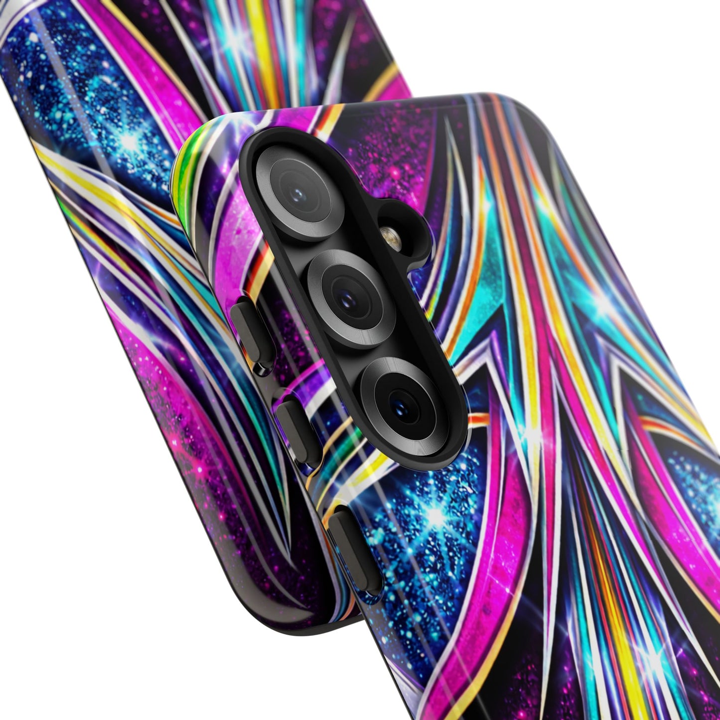 Custom Lowrider Pinstripe Swirl Tough Phone Case – Impact Resistant