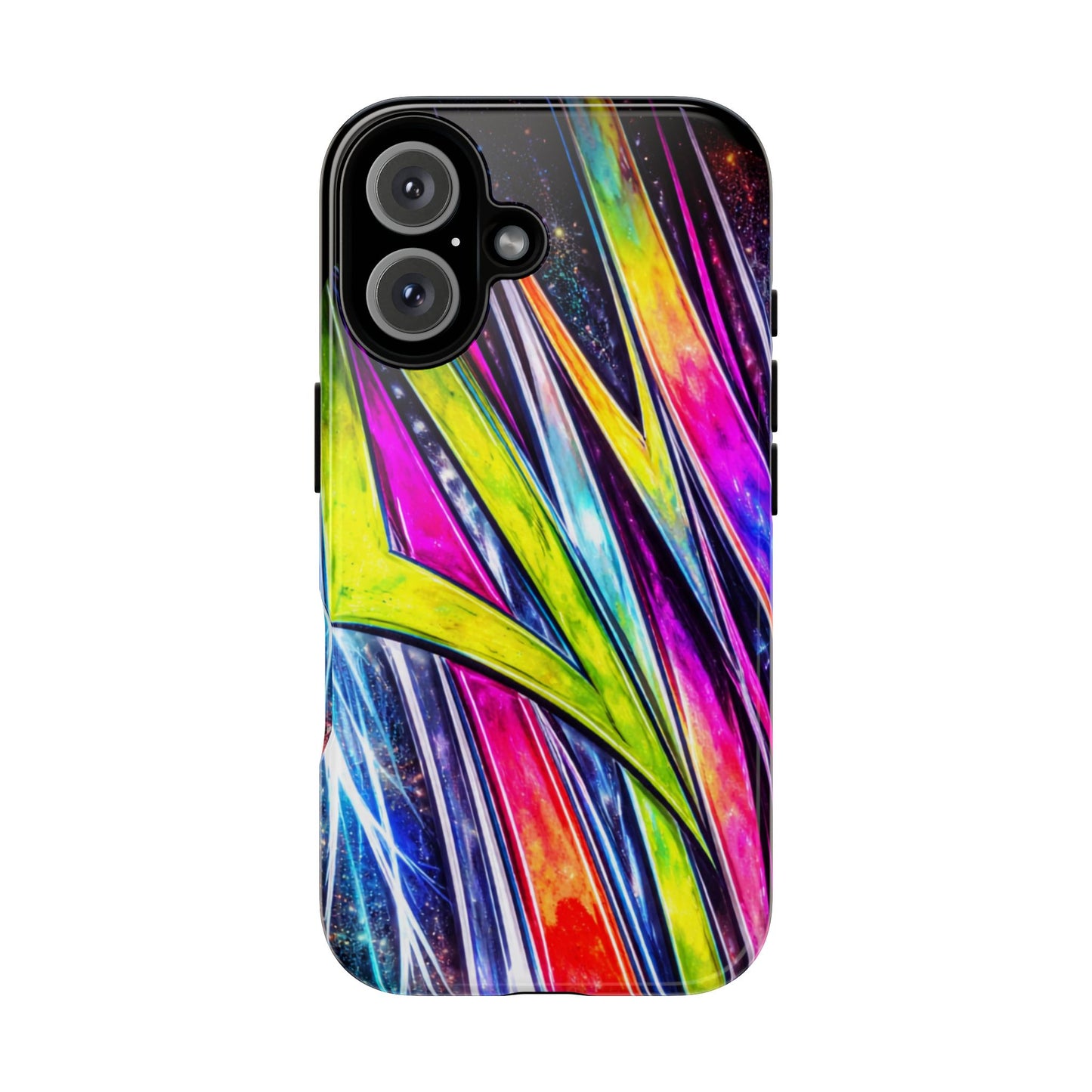 Neon Graffiti Phone Case | Tough Case, Vivid Abstract Street Art