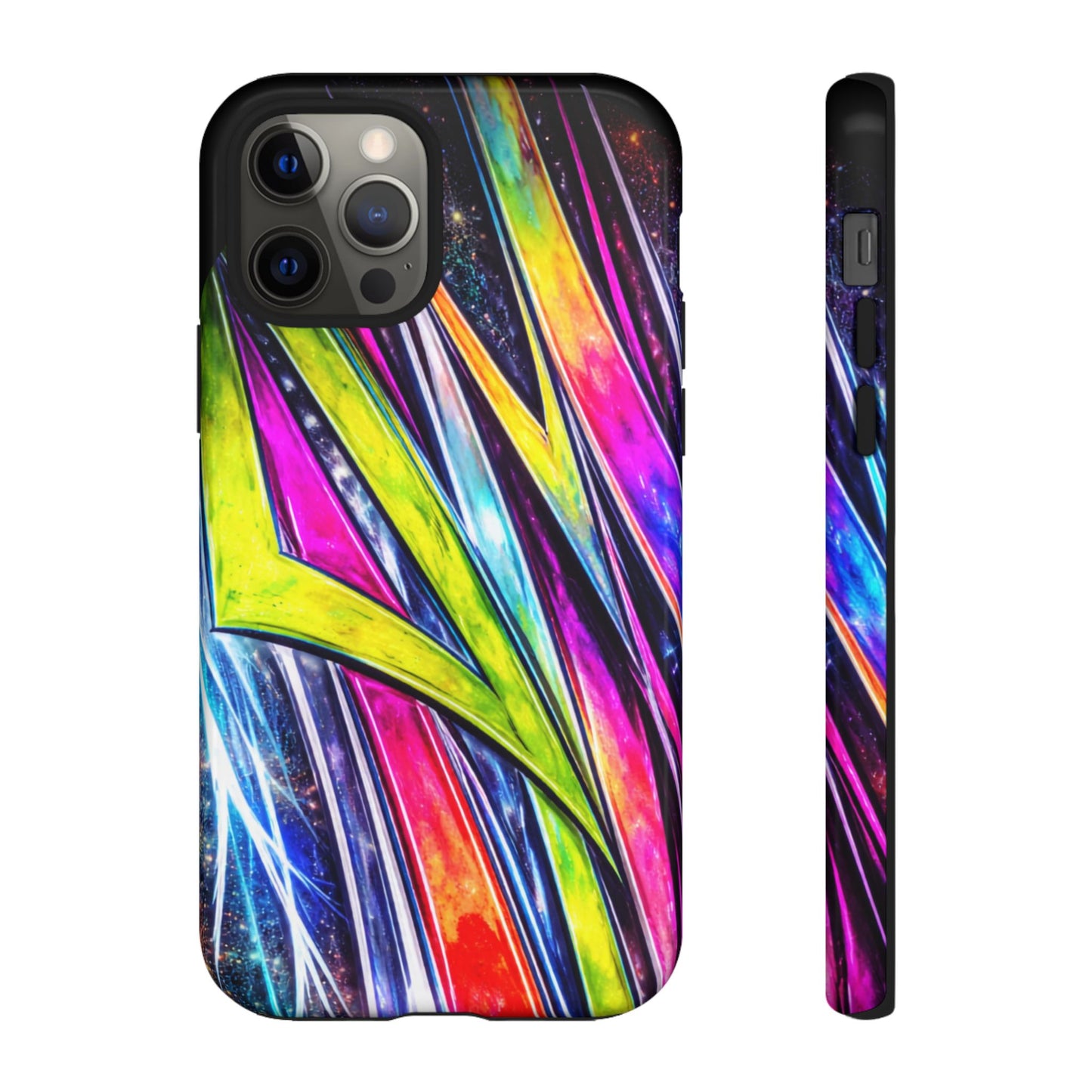 Neon Graffiti Phone Case | Tough Case, Vivid Abstract Street Art