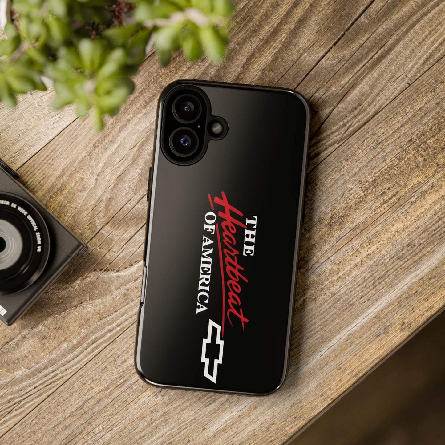 Chevy Phone Case, Tough Cases for Car Lovers, Vintage Style Cover, Heartbeat
