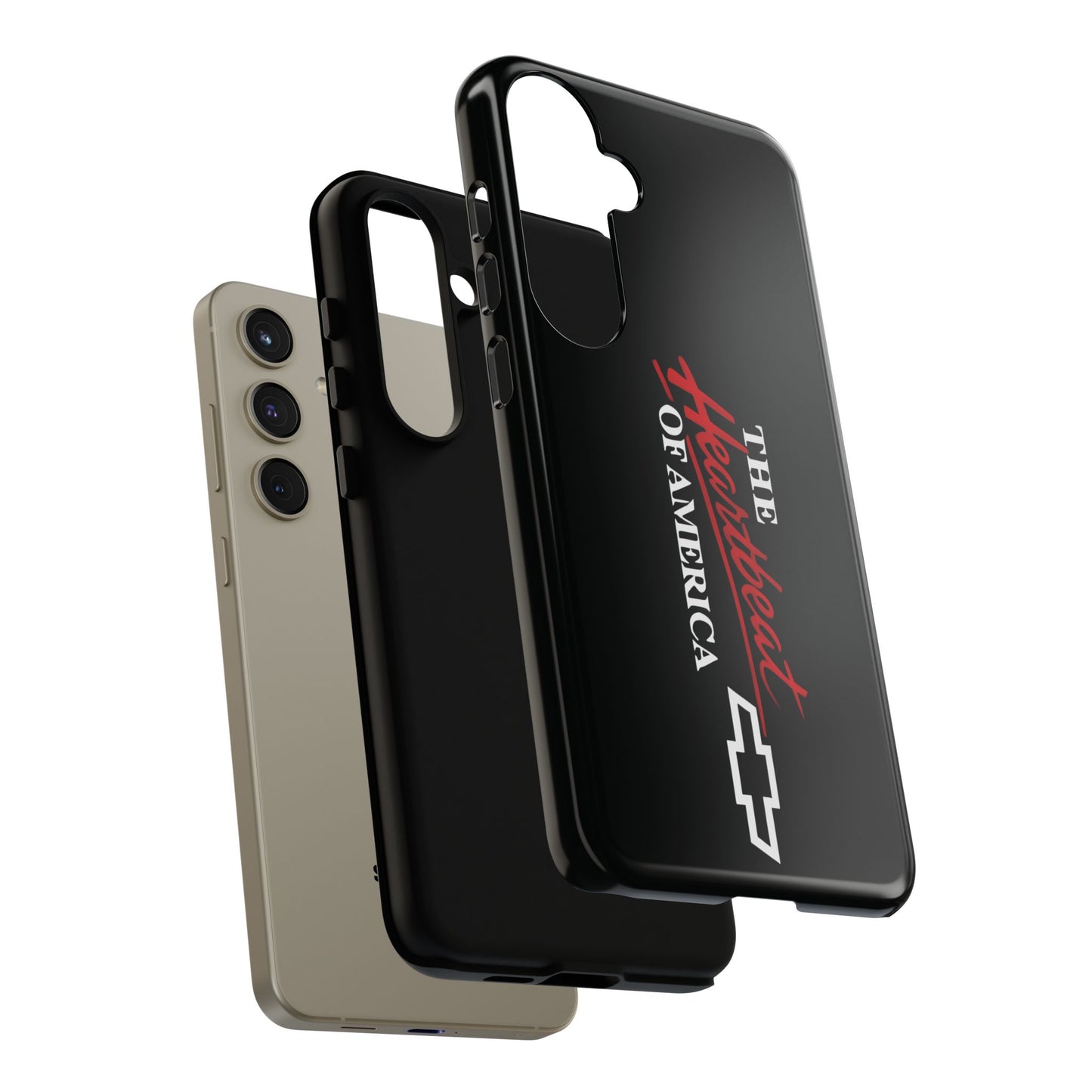 Chevy Phone Case, Tough Cases for Car Lovers, Vintage Style Cover, Heartbeat