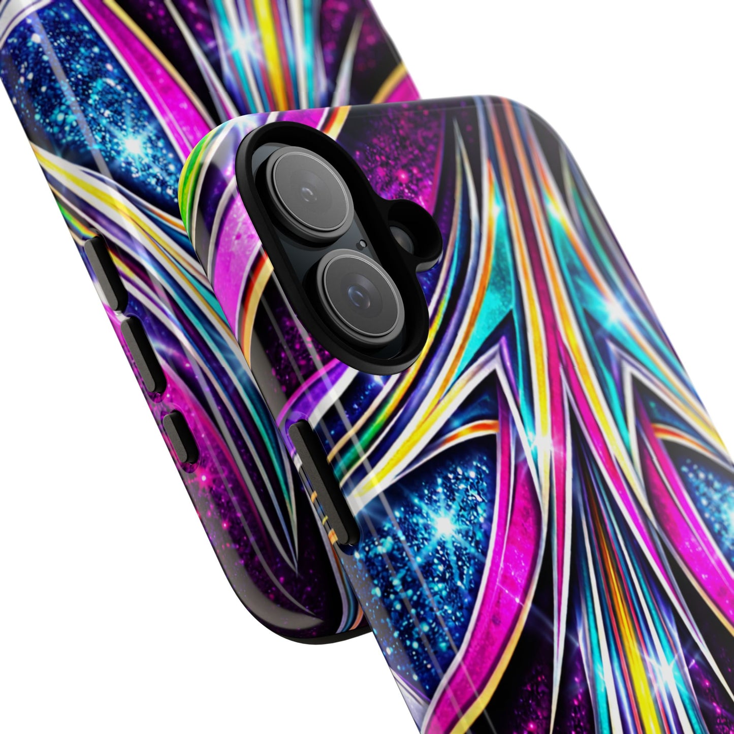 Custom Lowrider Pinstripe Swirl Tough Phone Case – Impact Resistant
