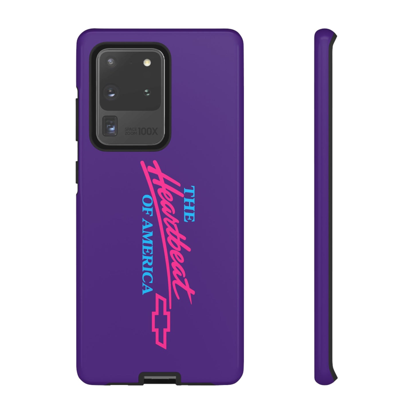 Purple  “The Heartbeat of America” Retro Chevy Logo, Slim Protective Cover