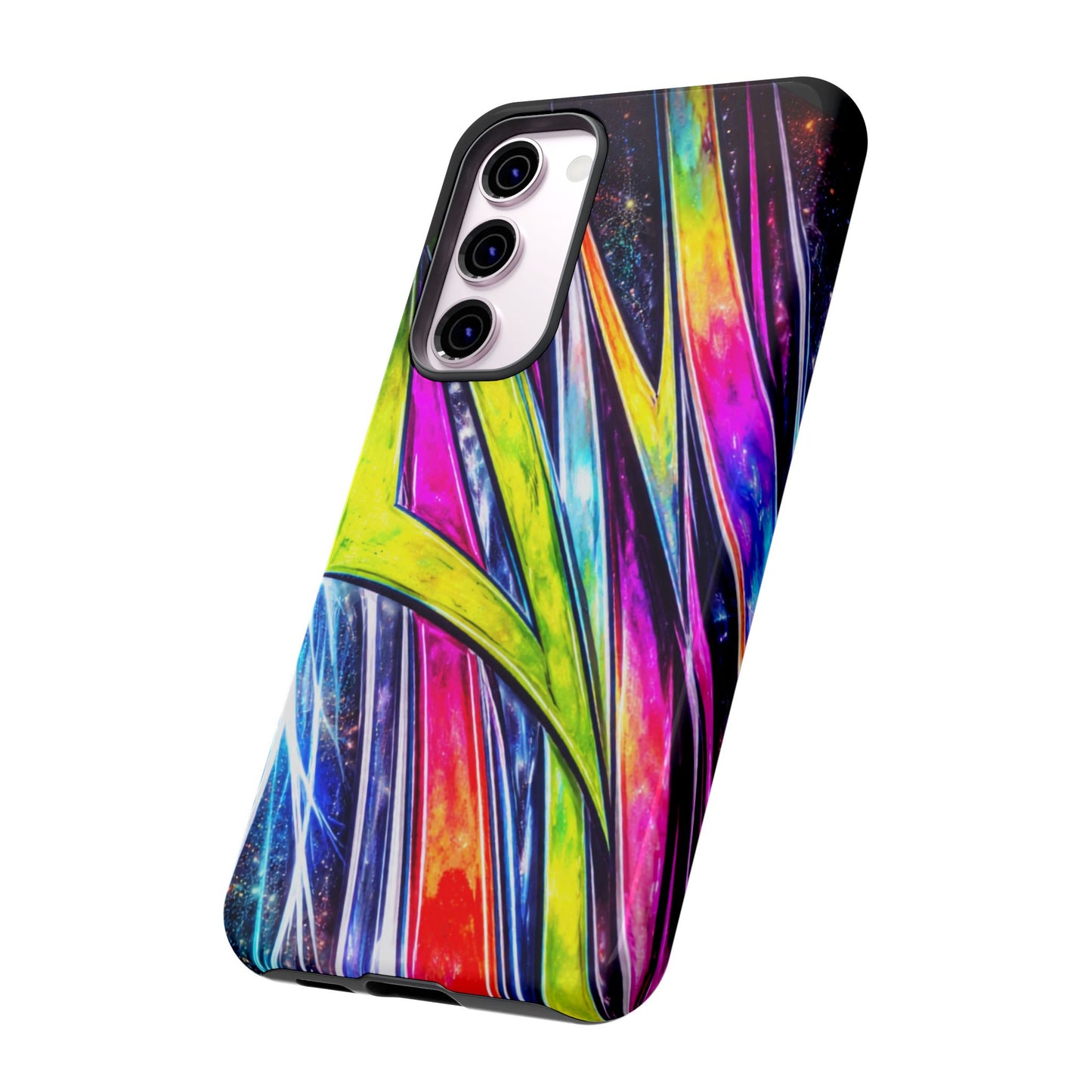 Neon Graffiti Phone Case | Tough Case, Vivid Abstract Street Art
