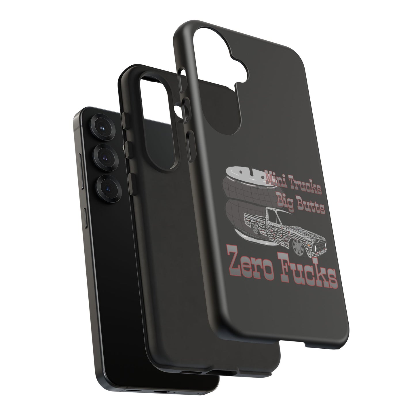 Funny Phone Case - Mini Trucks Big Butts Zero F@cks, Gift for Truck Lovers, Car