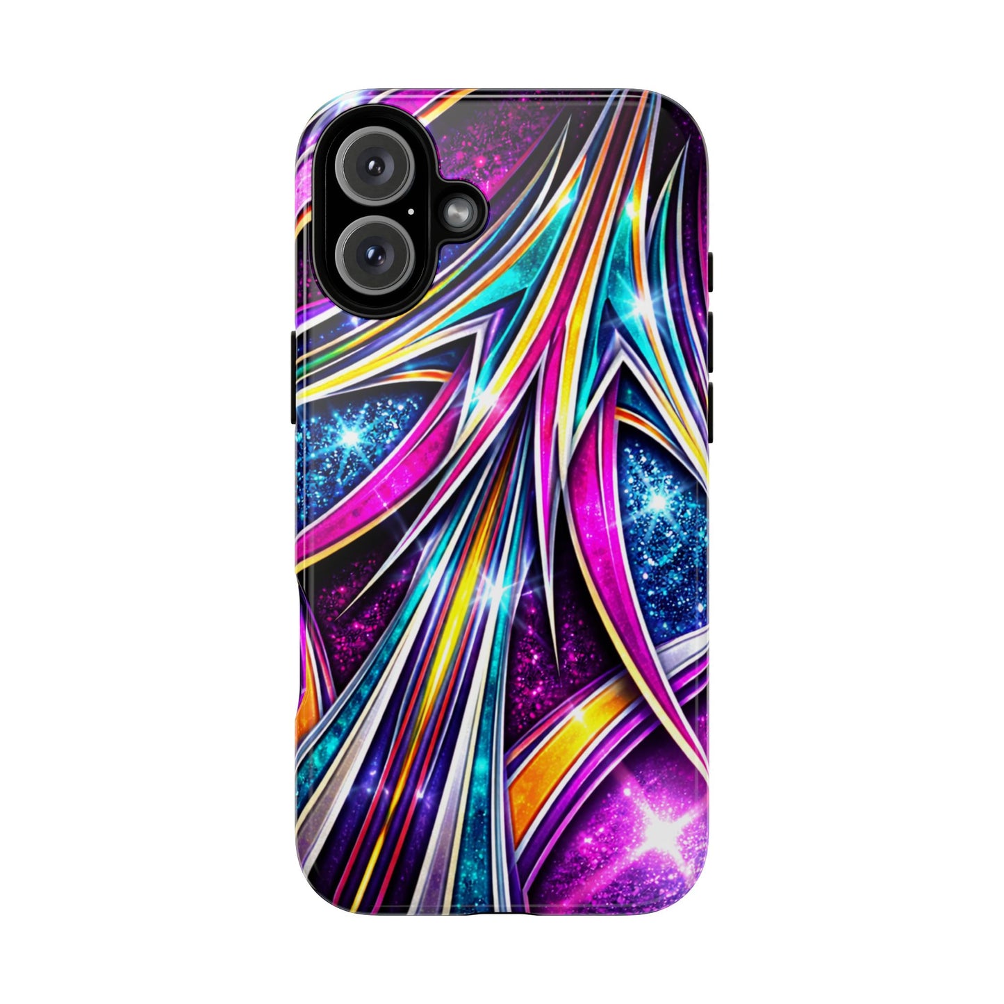 Custom Lowrider Pinstripe Swirl Tough Phone Case – Impact Resistant