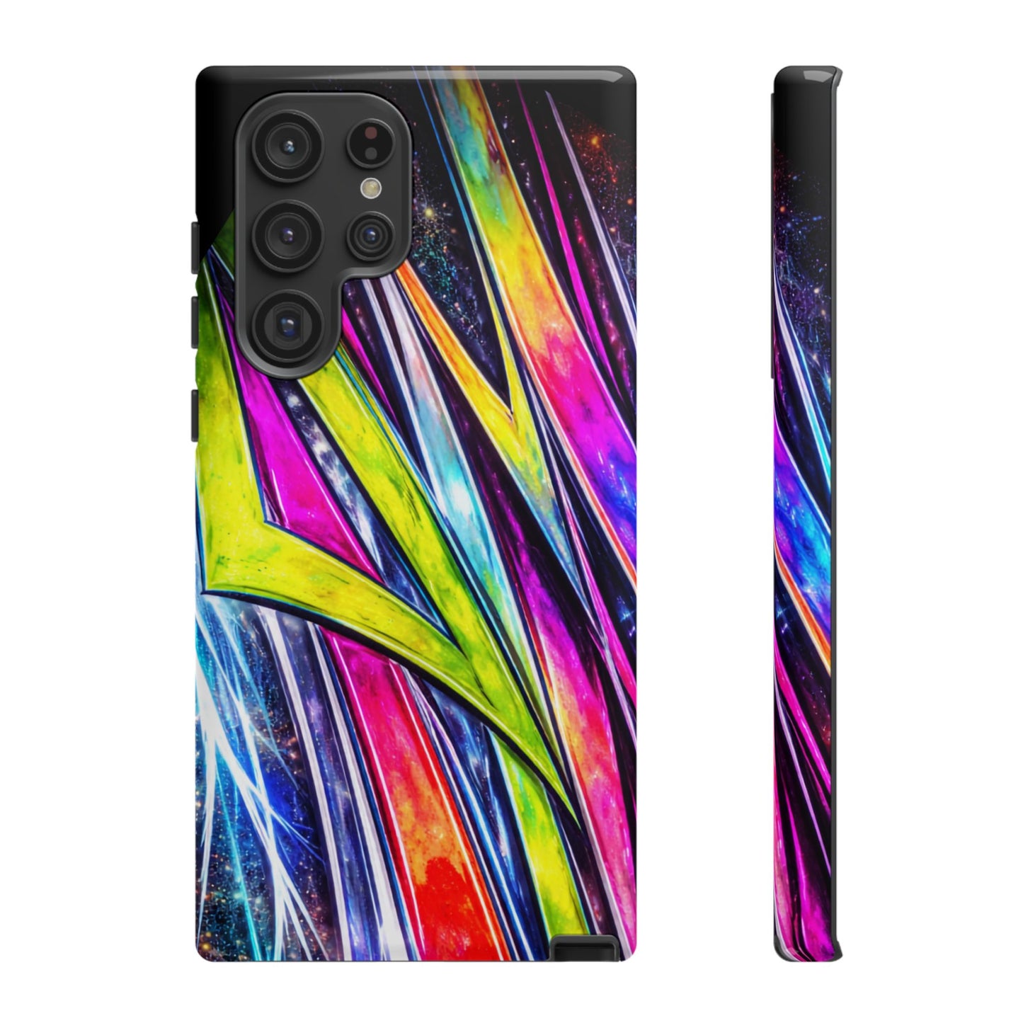 Neon Graffiti Phone Case | Tough Case, Vivid Abstract Street Art
