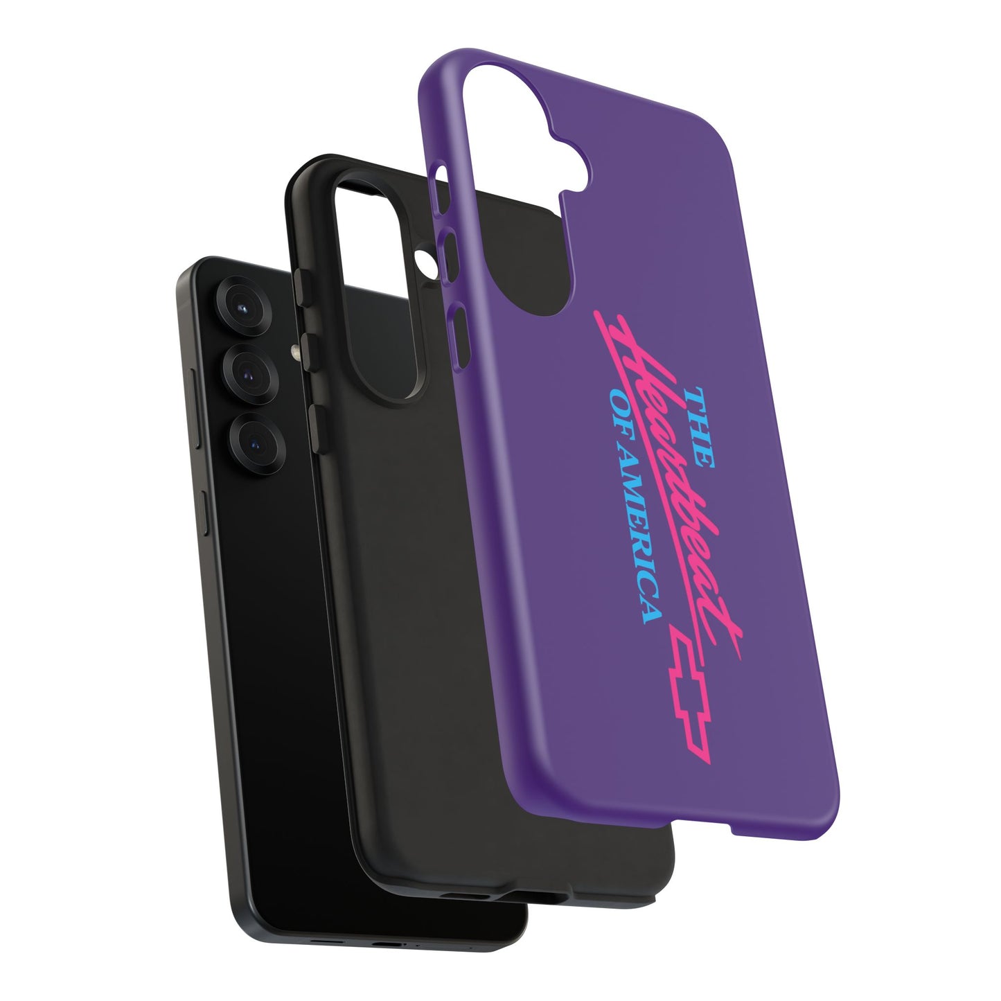Purple  “The Heartbeat of America” Retro Chevy Logo, Slim Protective Cover