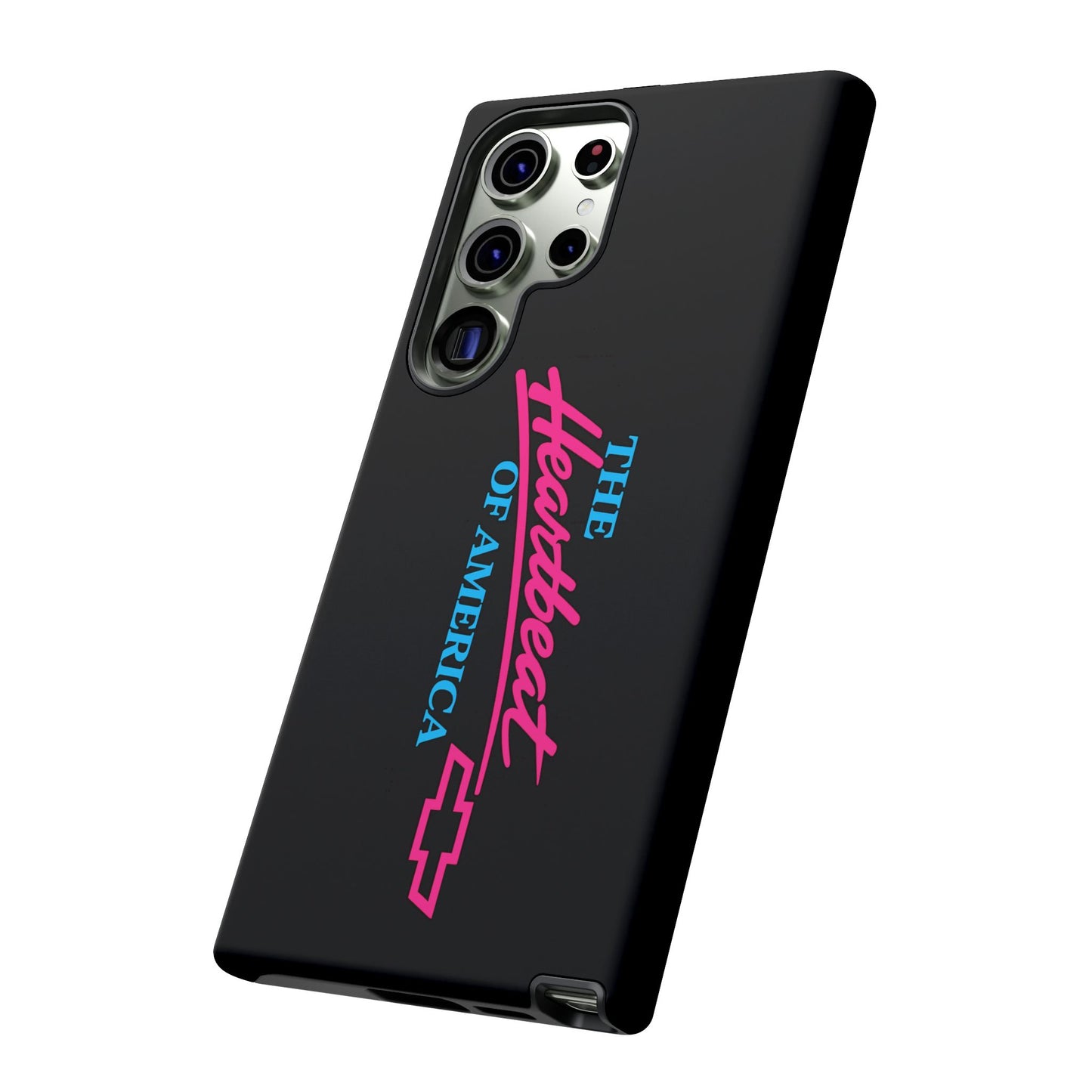 Phone Case — “The Heartbeat of America” Retro Chevy Logo, Slim Protective Cover