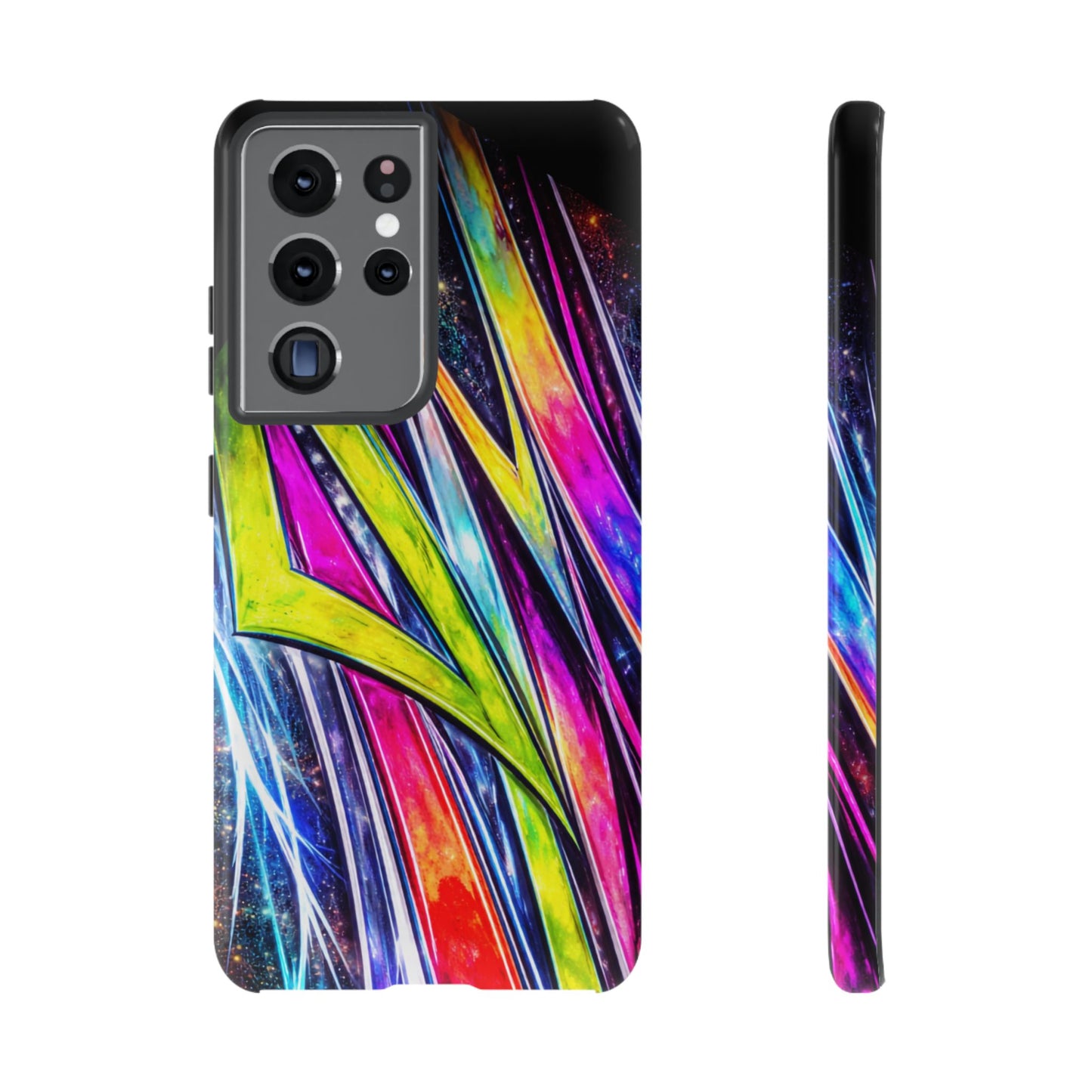 Neon Graffiti Phone Case | Tough Case, Vivid Abstract Street Art