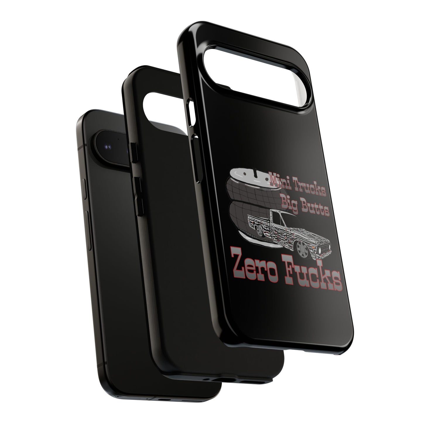 Funny Phone Case - Mini Trucks Big Butts Zero F@cks, Gift for Truck Lovers, Car