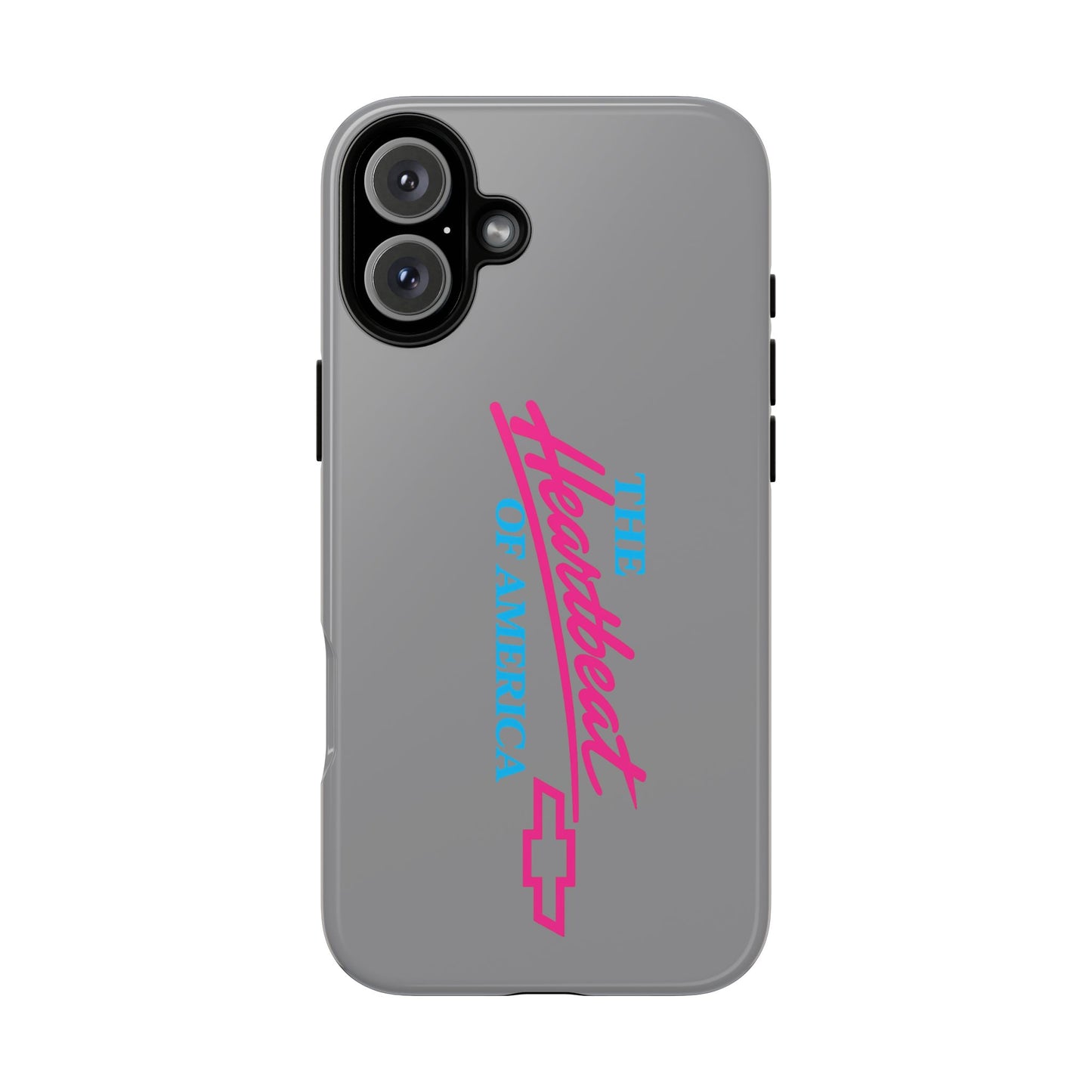 Silver “The Heartbeat of America” Retro Chevy Logo, Slim Protective Cover