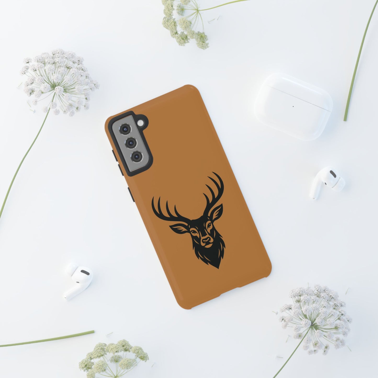 Phone Cases, Deer Buck with Antlers Wildlife Nature Design, Animal Lover Gift,