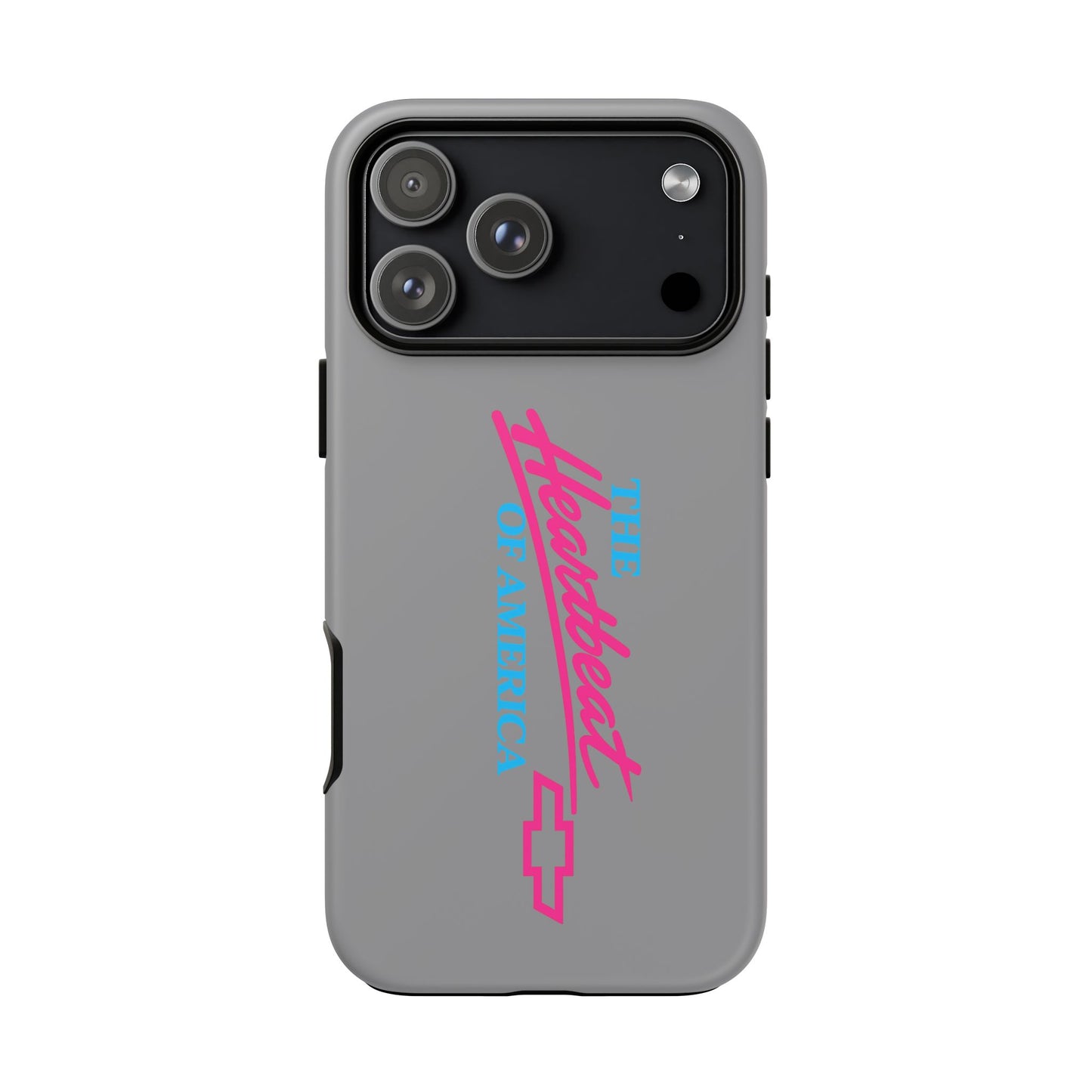 Silver “The Heartbeat of America” Retro Chevy Logo, Slim Protective Cover