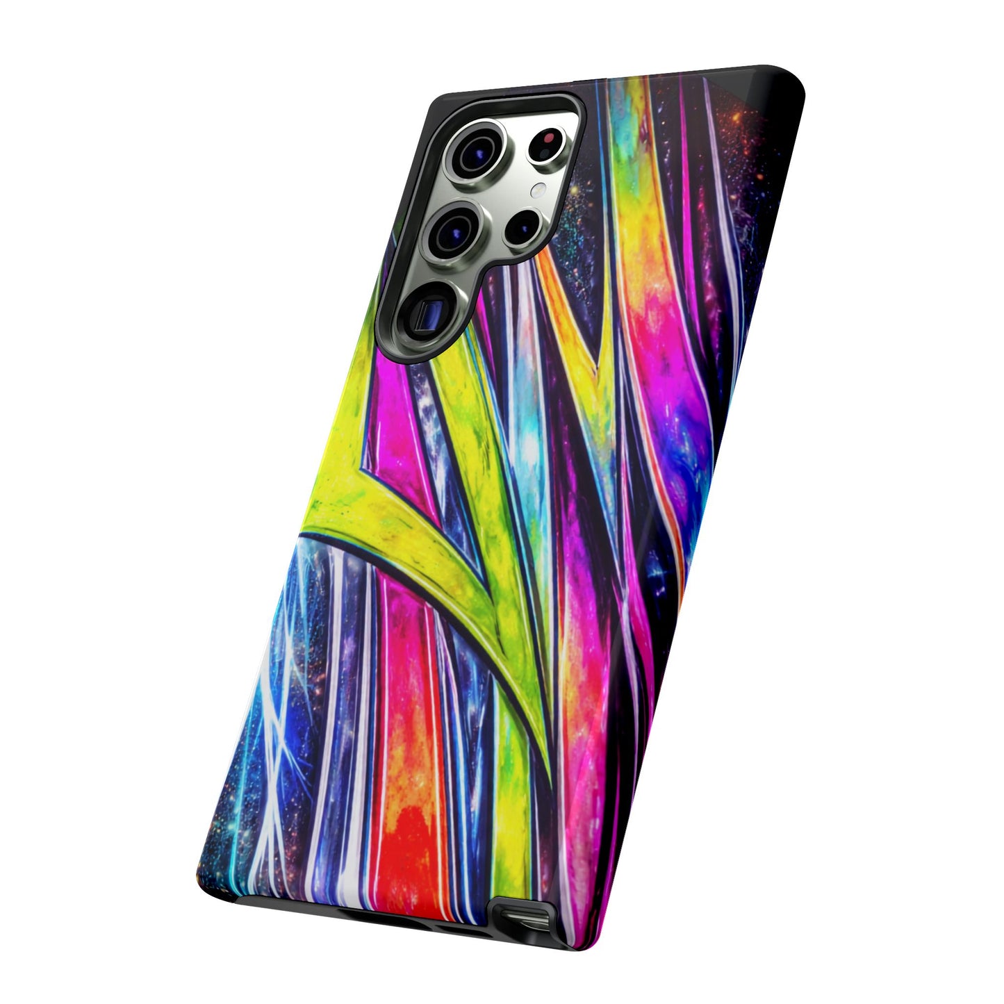 Neon Graffiti Phone Case | Tough Case, Vivid Abstract Street Art