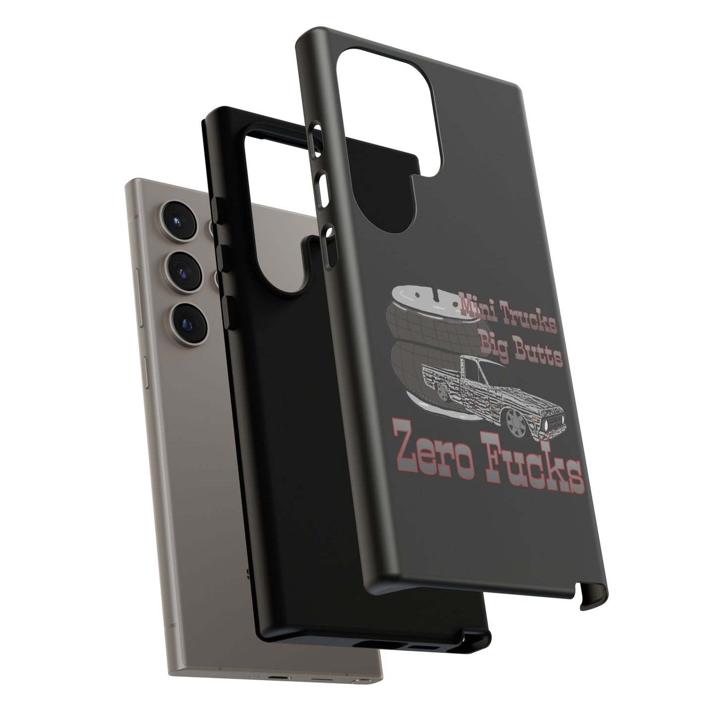 Funny Phone Case - Mini Trucks Big Butts Zero F@cks, Gift for Truck Lovers, Car