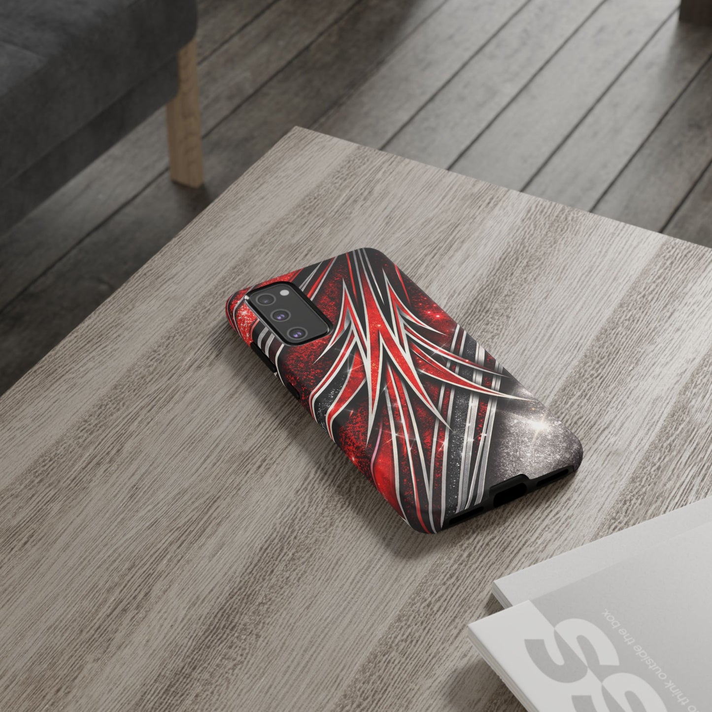 Mini Truck Inspired Pinstripe Graphic Heavy Duty Phone Case
