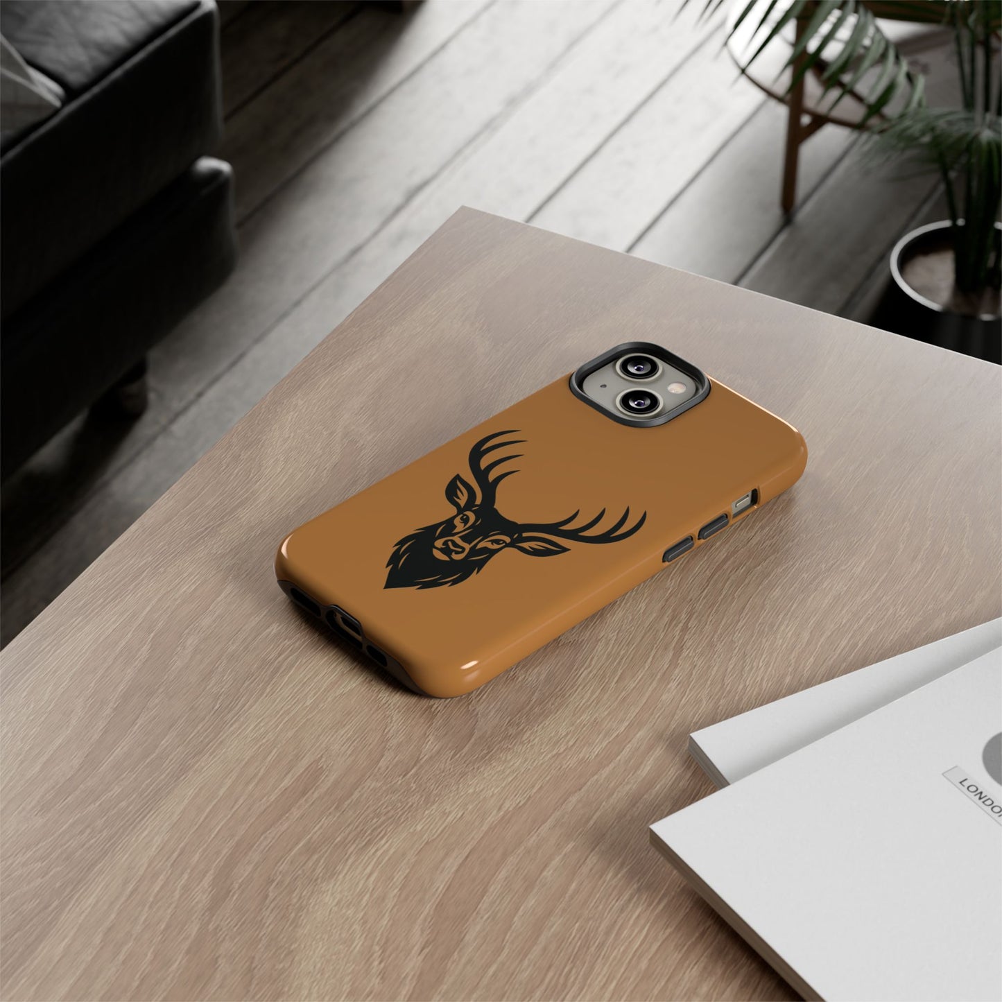 Phone Cases, Deer Buck with Antlers Wildlife Nature Design, Animal Lover Gift,