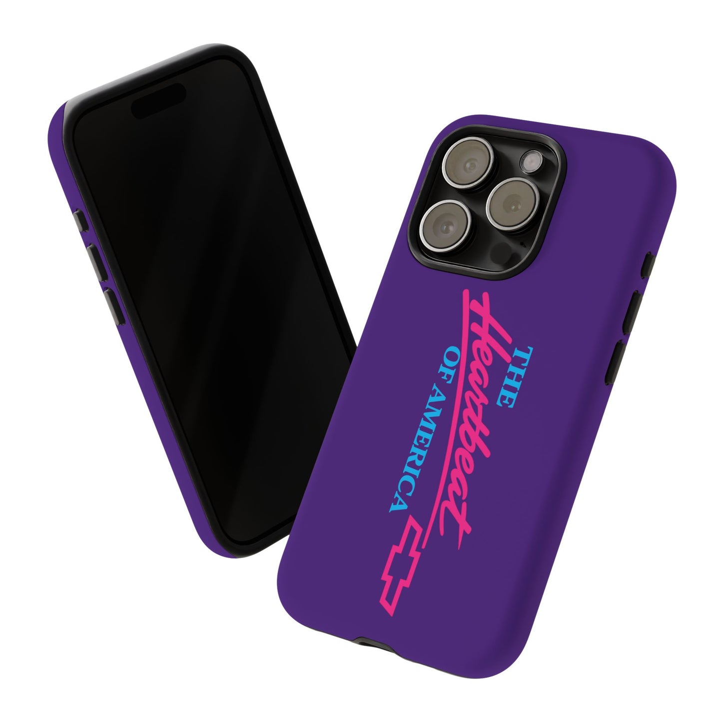 Purple  “The Heartbeat of America” Retro Chevy Logo, Slim Protective Cover