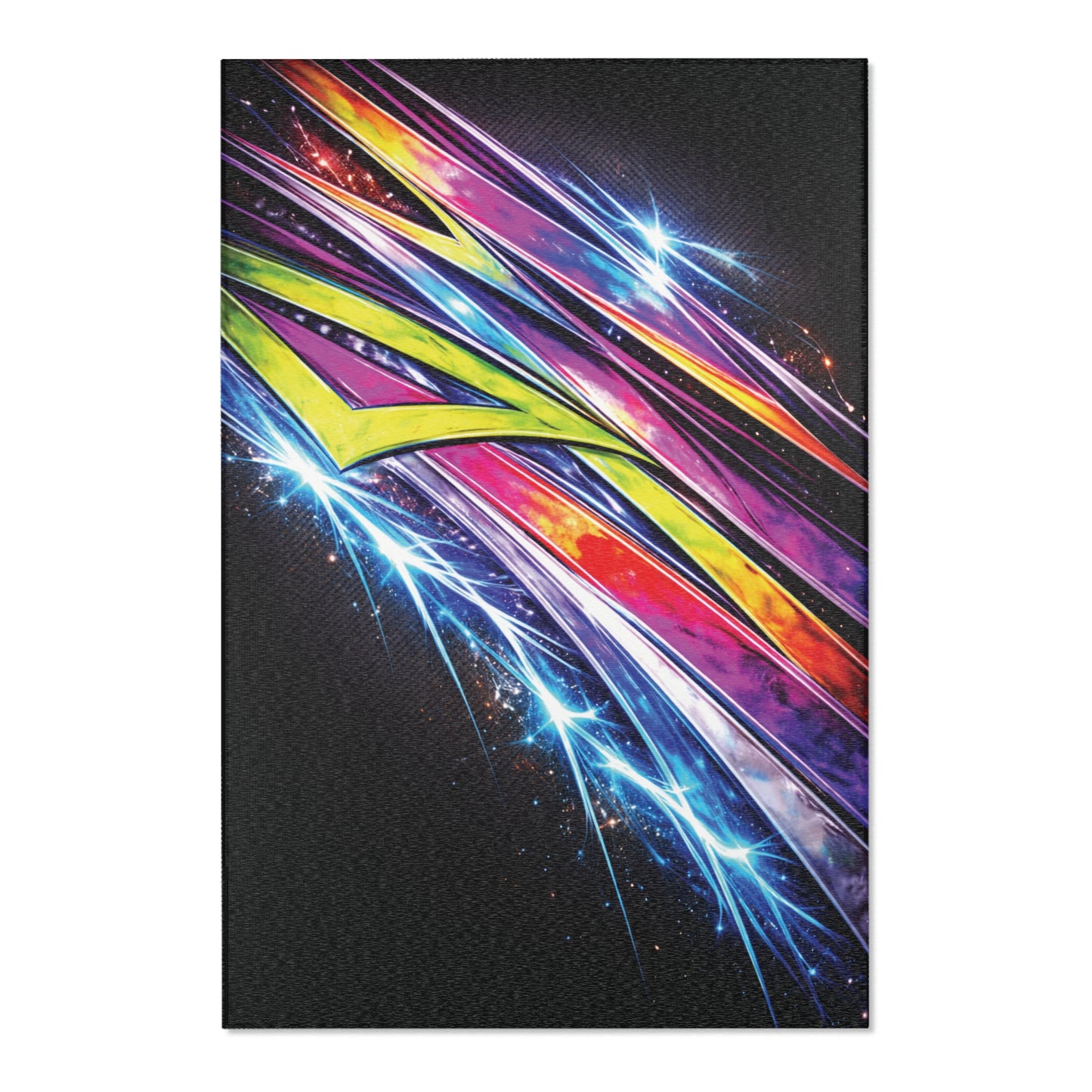 Galaxy Mini Truck Area Rug — Retro Minitruck Graphic Rug for Man Cave, Office & Art Studio