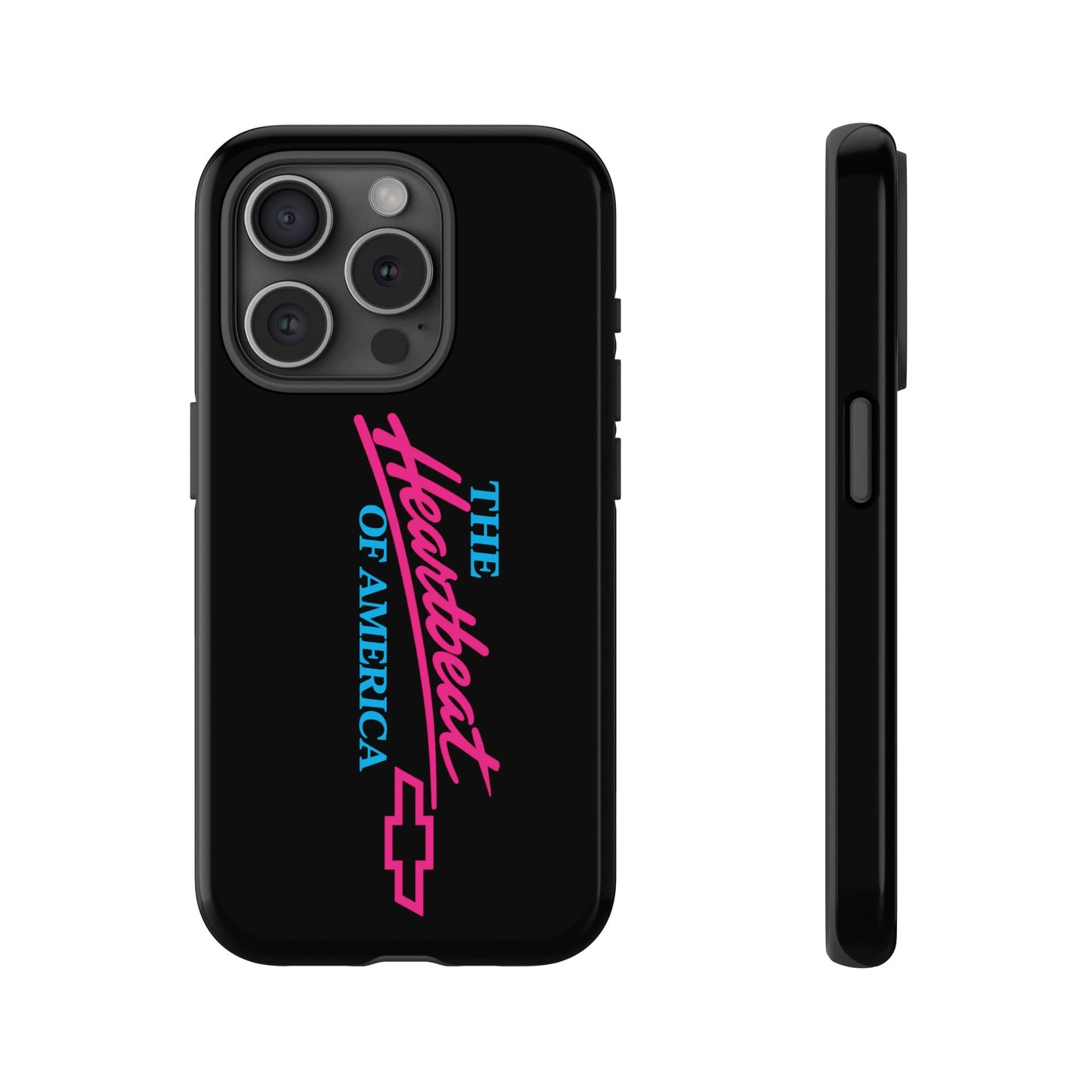 Phone Case — “The Heartbeat of America” Retro Chevy Logo, Slim Protective Cover