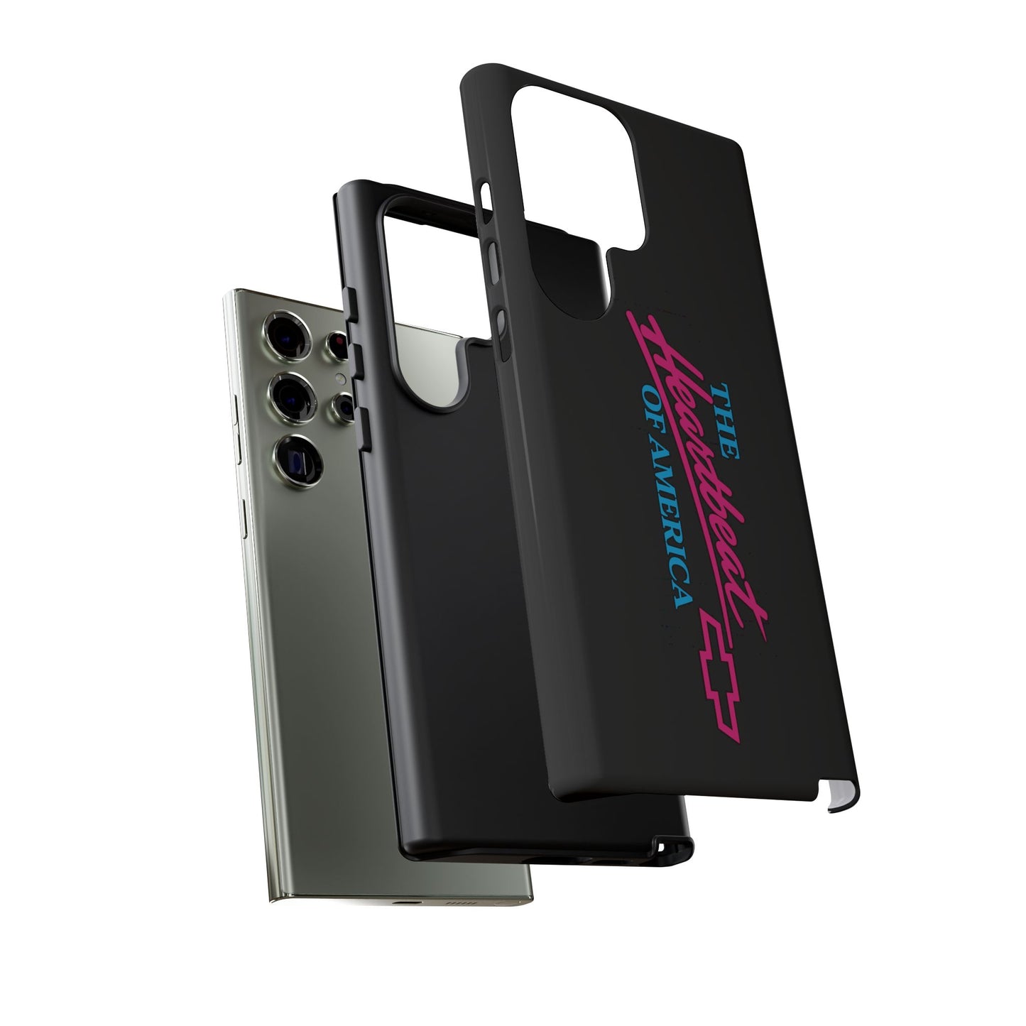 Phone Case — “The Heartbeat of America” Retro Chevy Logo, Slim Protective Cover