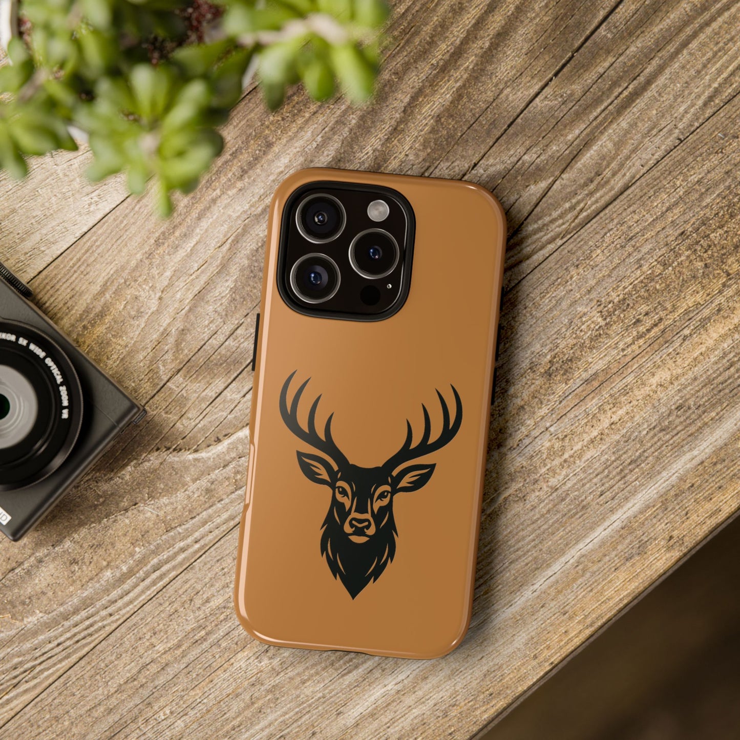 Phone Cases, Deer Buck with Antlers Wildlife Nature Design, Animal Lover Gift,