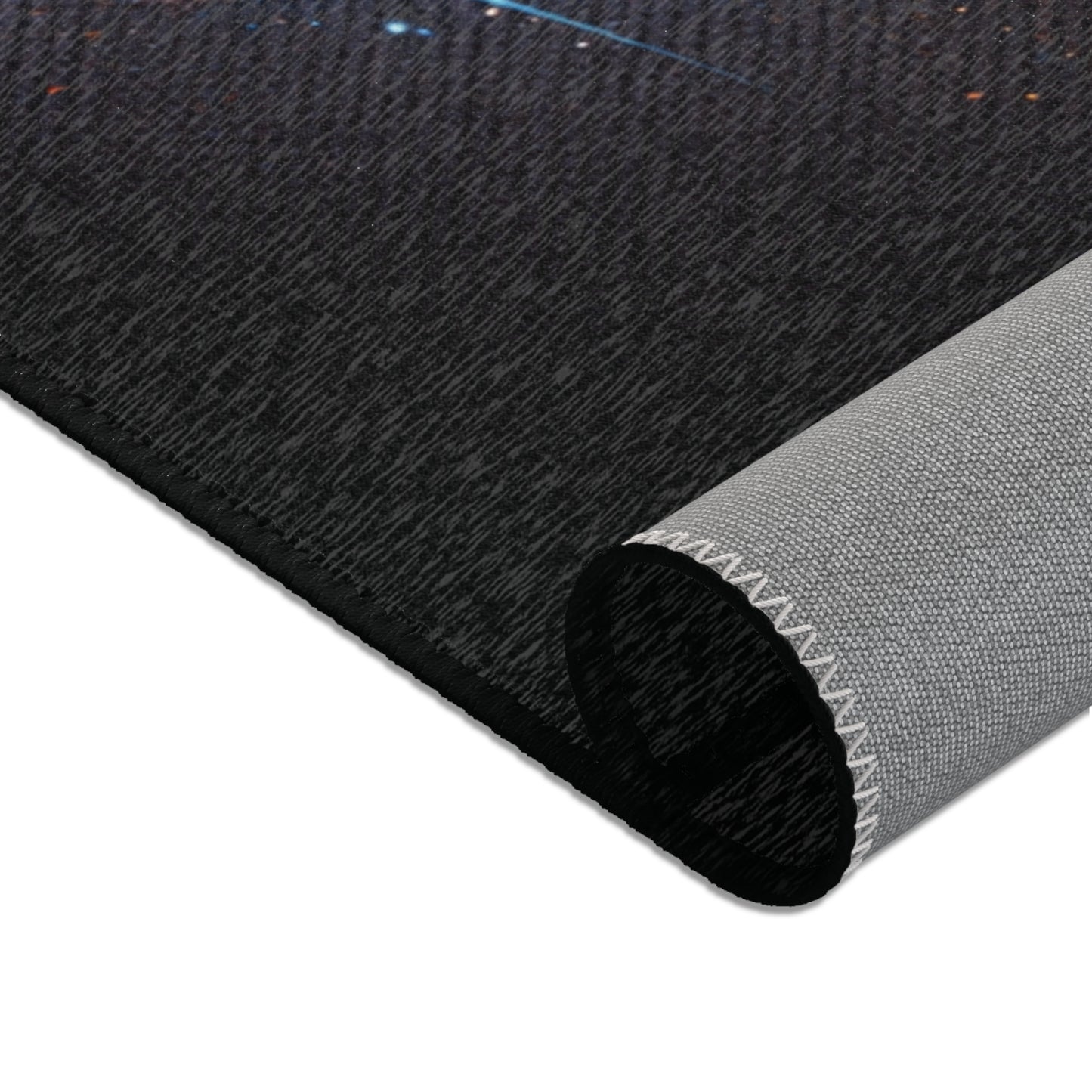 Galaxy Mini Truck Area Rug — Retro Minitruck Graphic Rug for Man Cave, Office & Art Studio