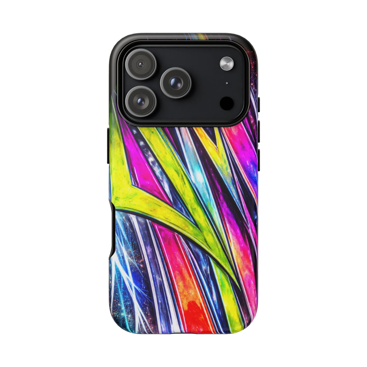 Neon Graffiti Phone Case | Tough Case, Vivid Abstract Street Art