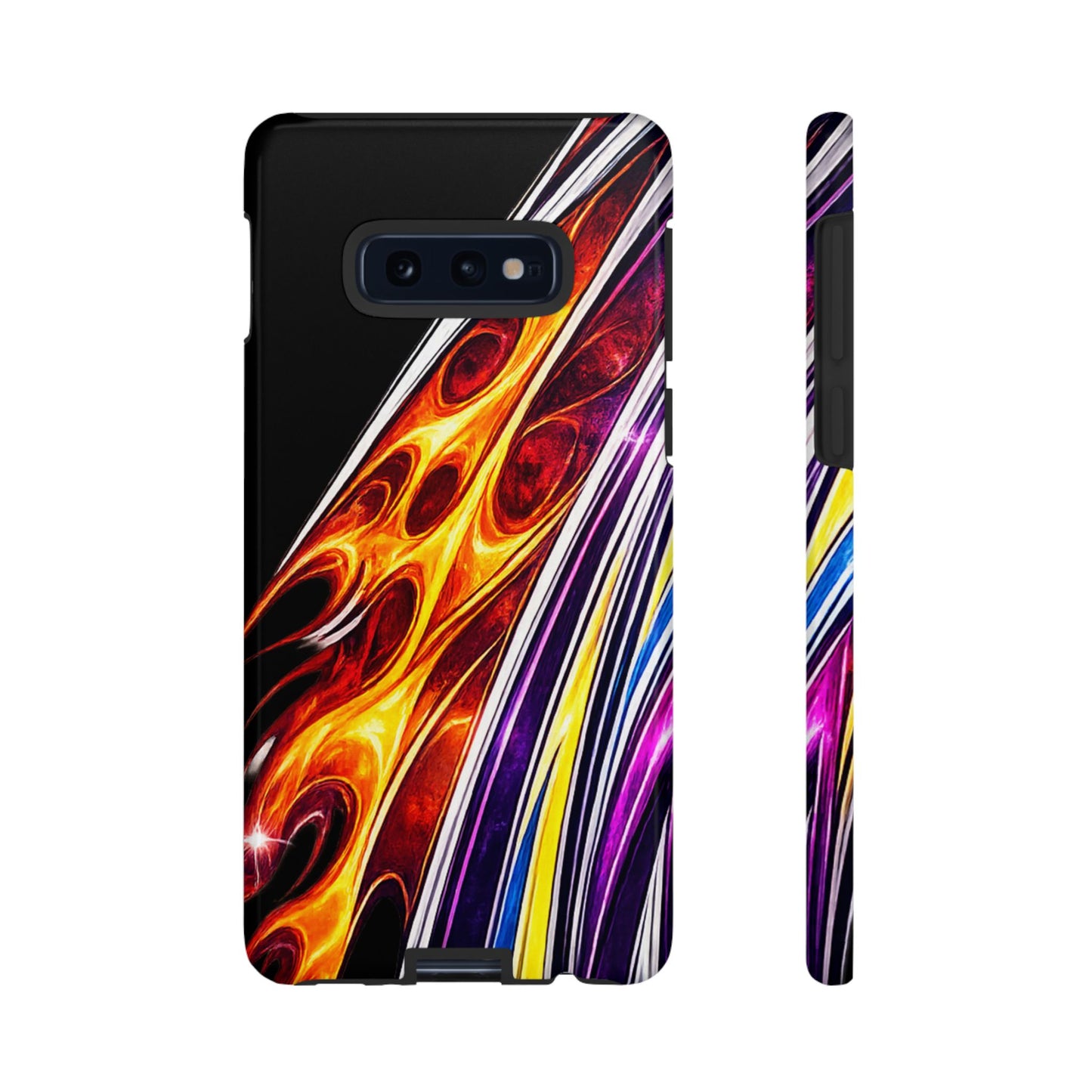Flaming Abstract Stripes Tough Case | Colorful Phone Cover