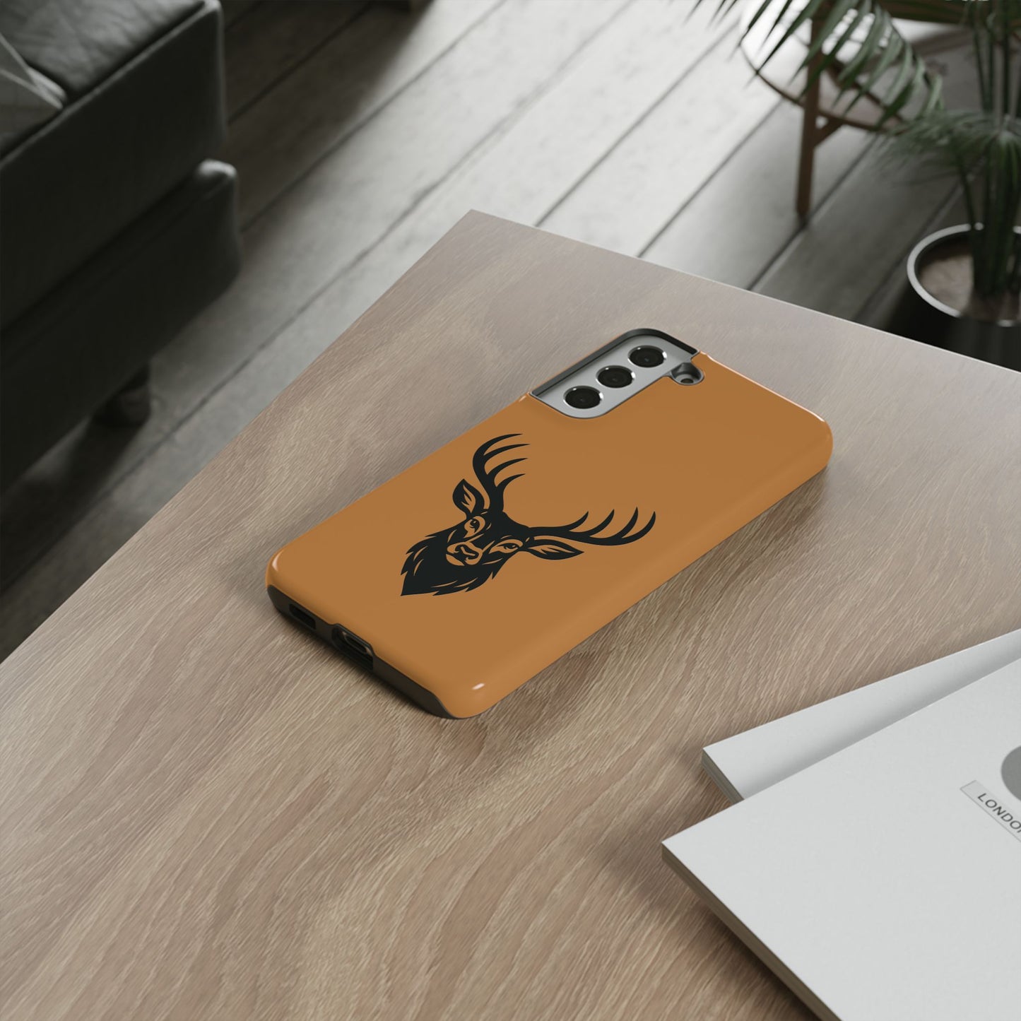 Phone Cases, Deer Buck with Antlers Wildlife Nature Design, Animal Lover Gift,