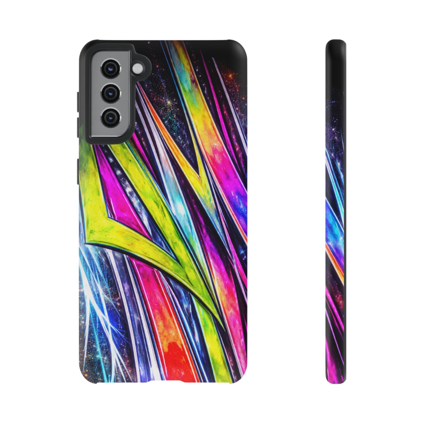 Neon Graffiti Phone Case | Tough Case, Vivid Abstract Street Art