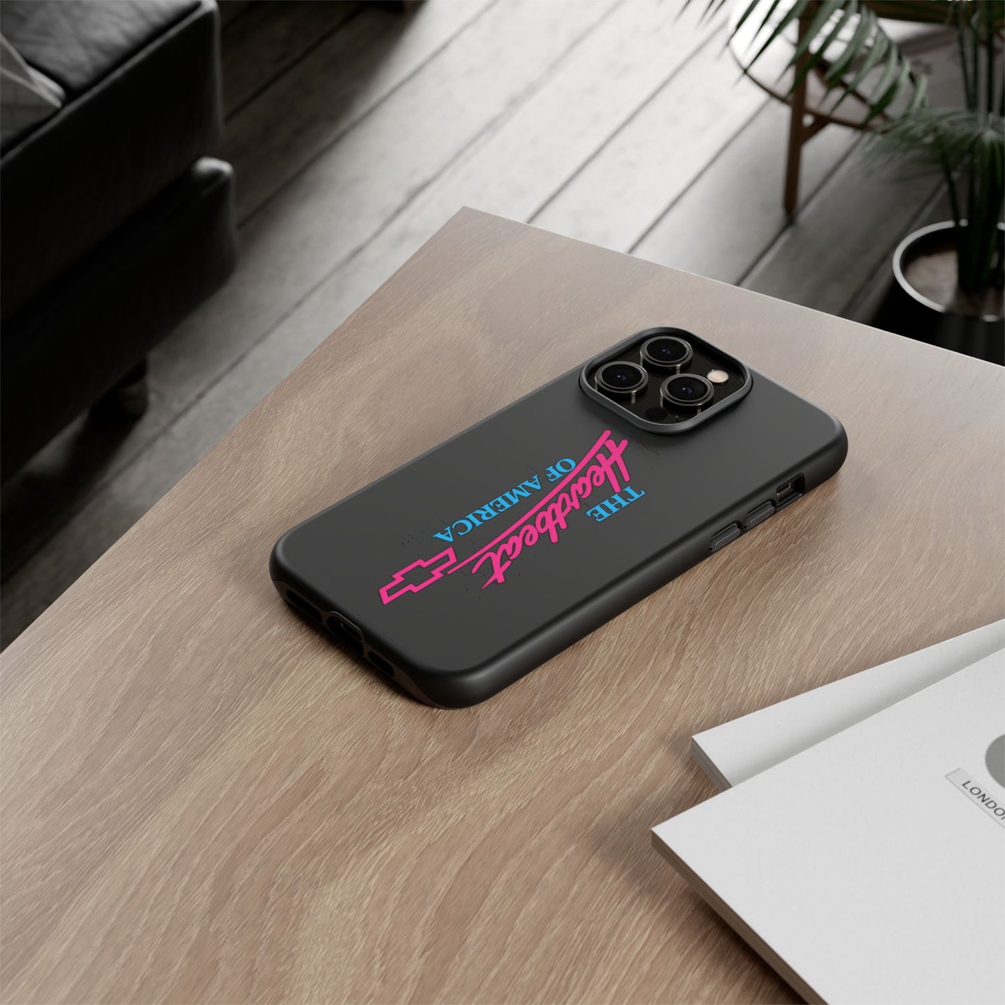 Phone Case — “The Heartbeat of America” Retro Chevy Logo, Slim Protective Cover