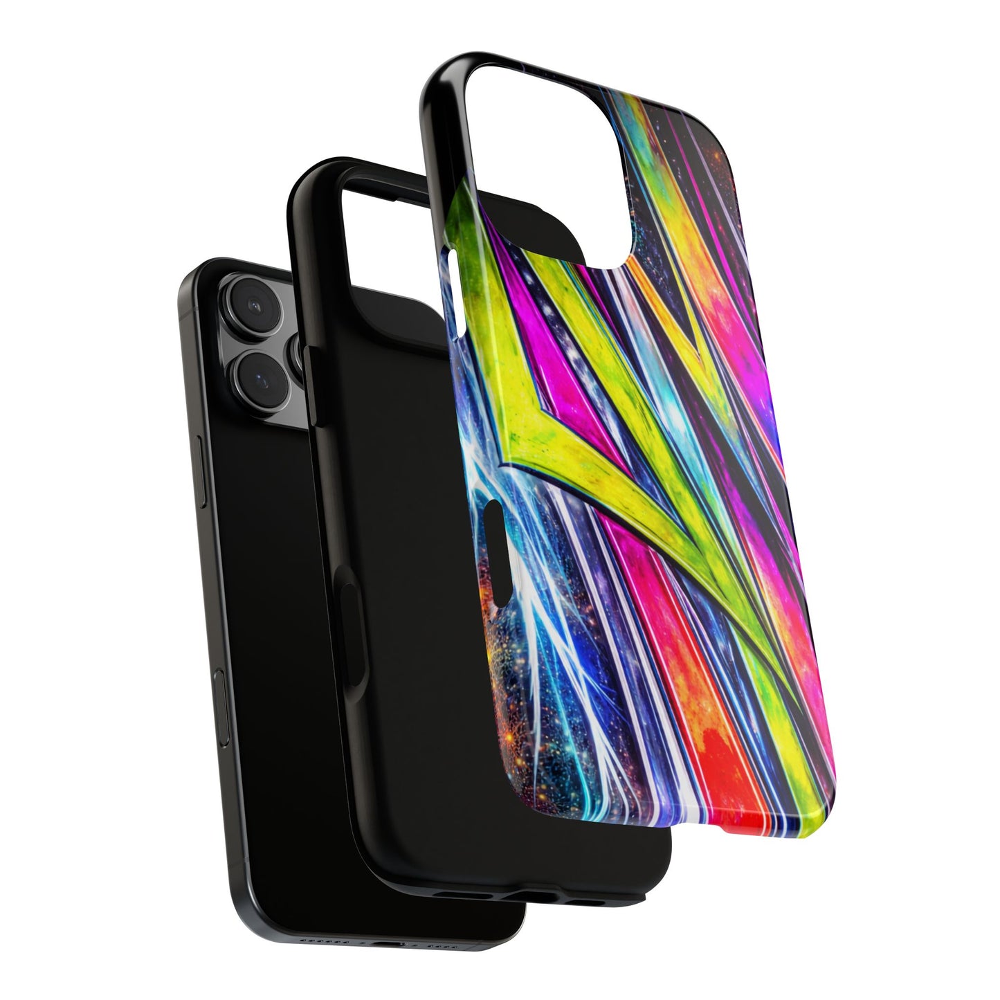 Neon Graffiti Phone Case | Tough Case, Vivid Abstract Street Art