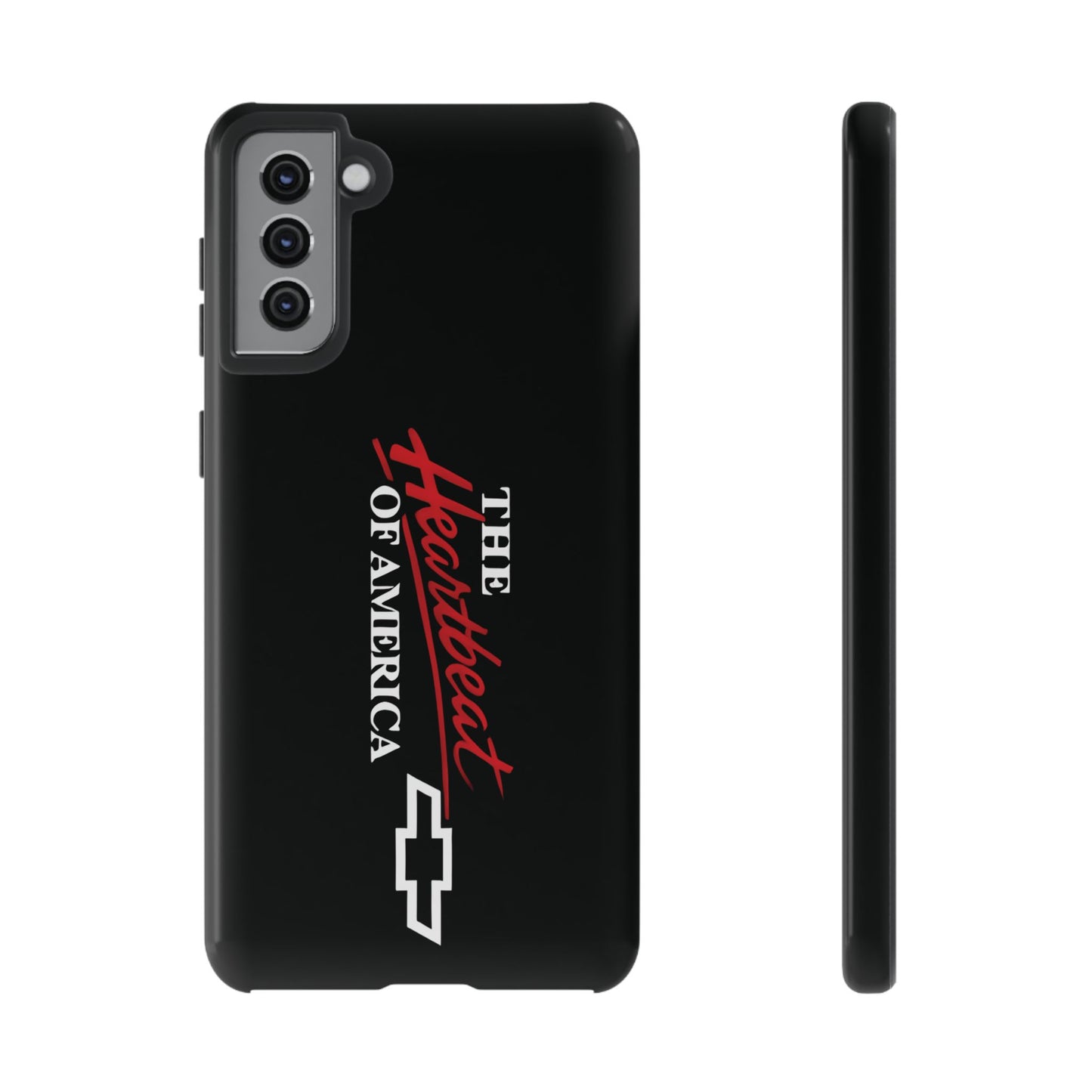 Chevy Phone Case, Tough Cases for Car Lovers, Vintage Style Cover, Heartbeat
