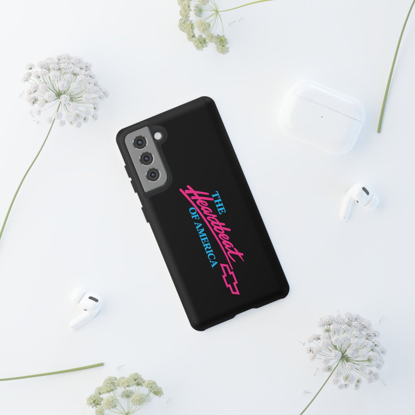 Phone Case — “The Heartbeat of America” Retro Chevy Logo, Slim Protective Cover