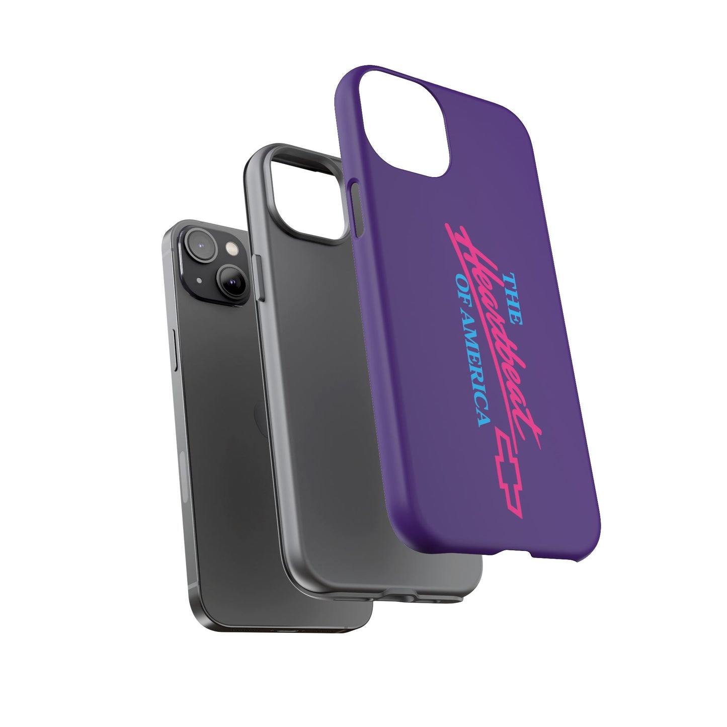 Purple  “The Heartbeat of America” Retro Chevy Logo, Slim Protective Cover